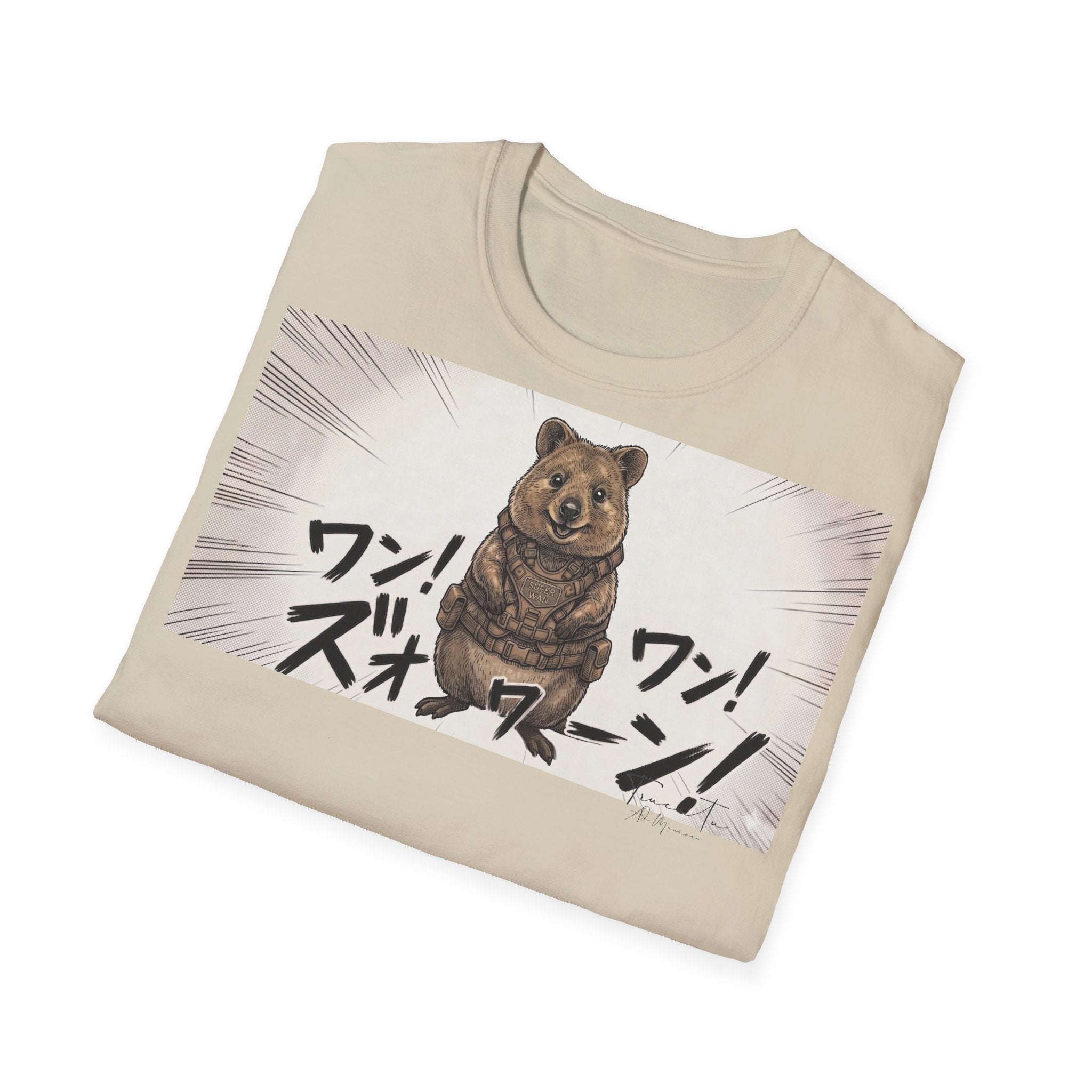 TRUCUTU Manga Quokka Softstyle T-Shirt – Japanese Anime Streetwear