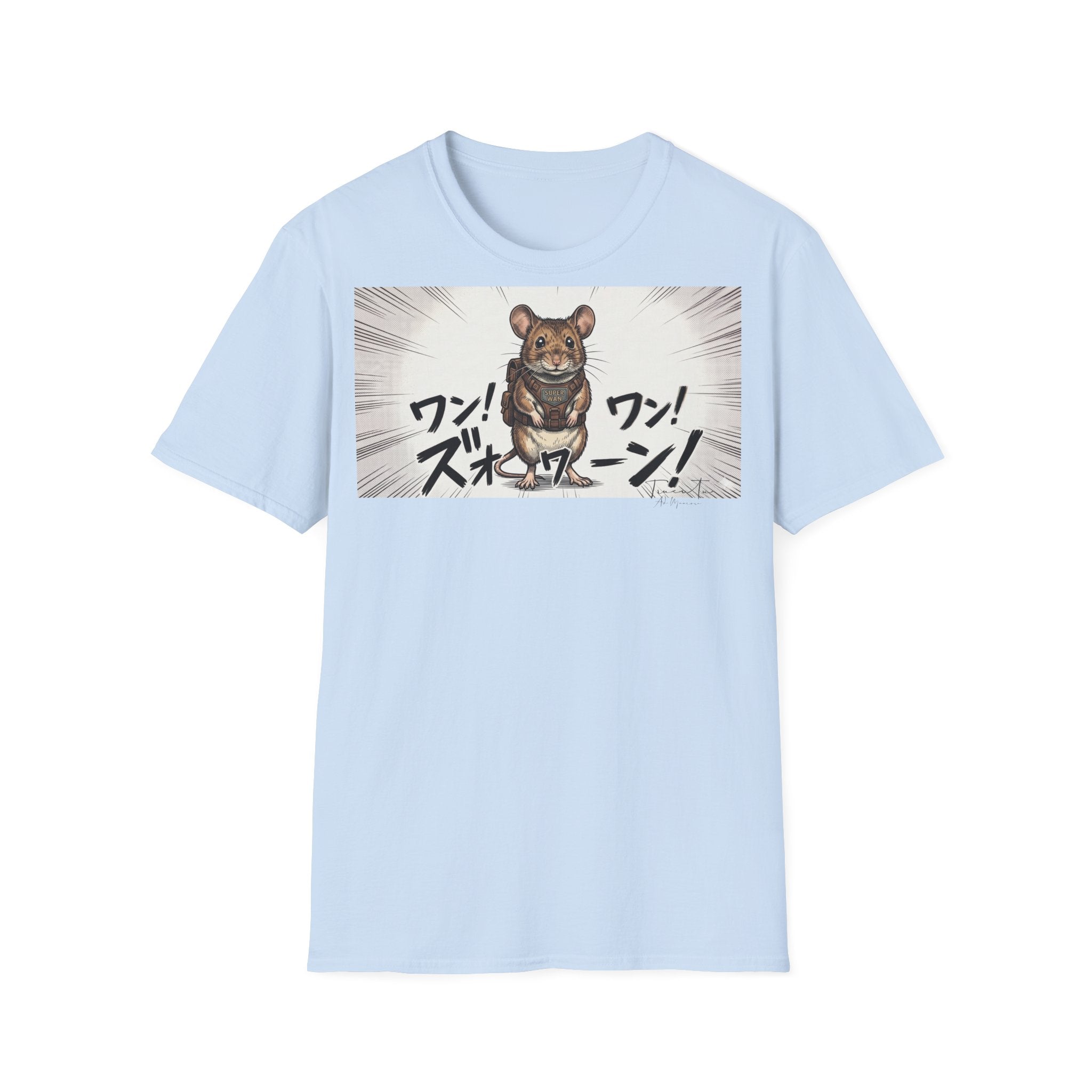 TRUCUTU Manga Mouse Softstyle T-Shirt – Japanese Anime Streetwear