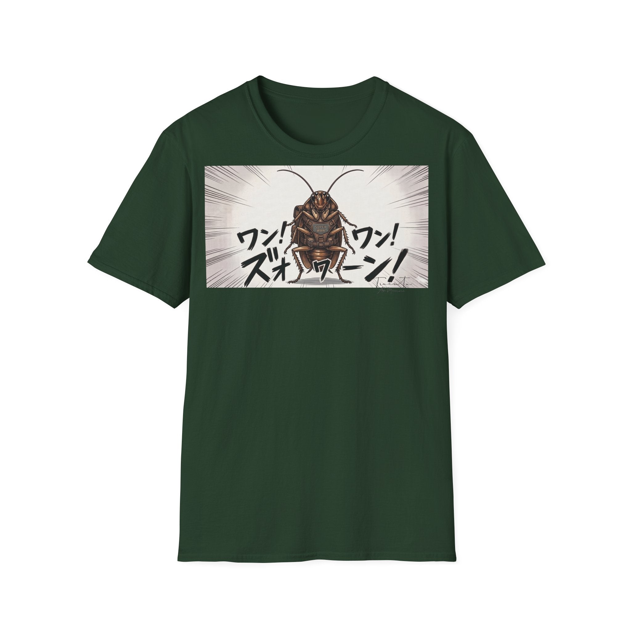 TRUCUTU Manga Cockroach Softstyle T-Shirt – Japanese Anime Streetwear