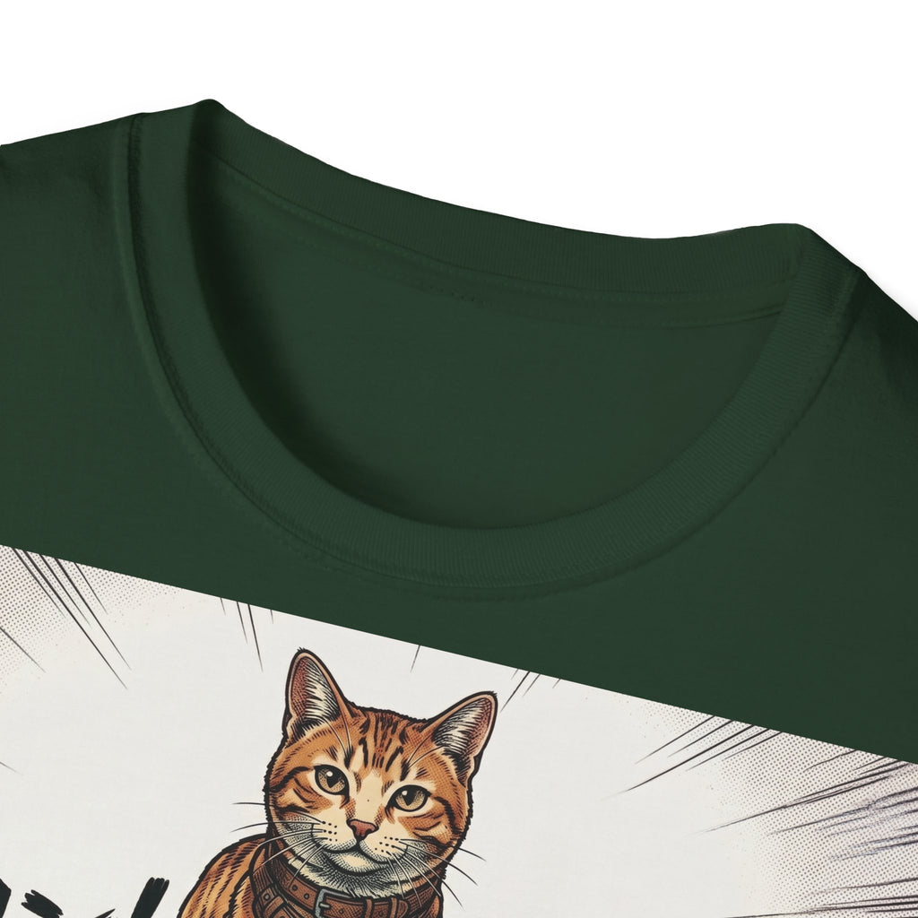 TRUCUTU Manga Cat Softstyle T-Shirt – Japanese Anime Streetwear