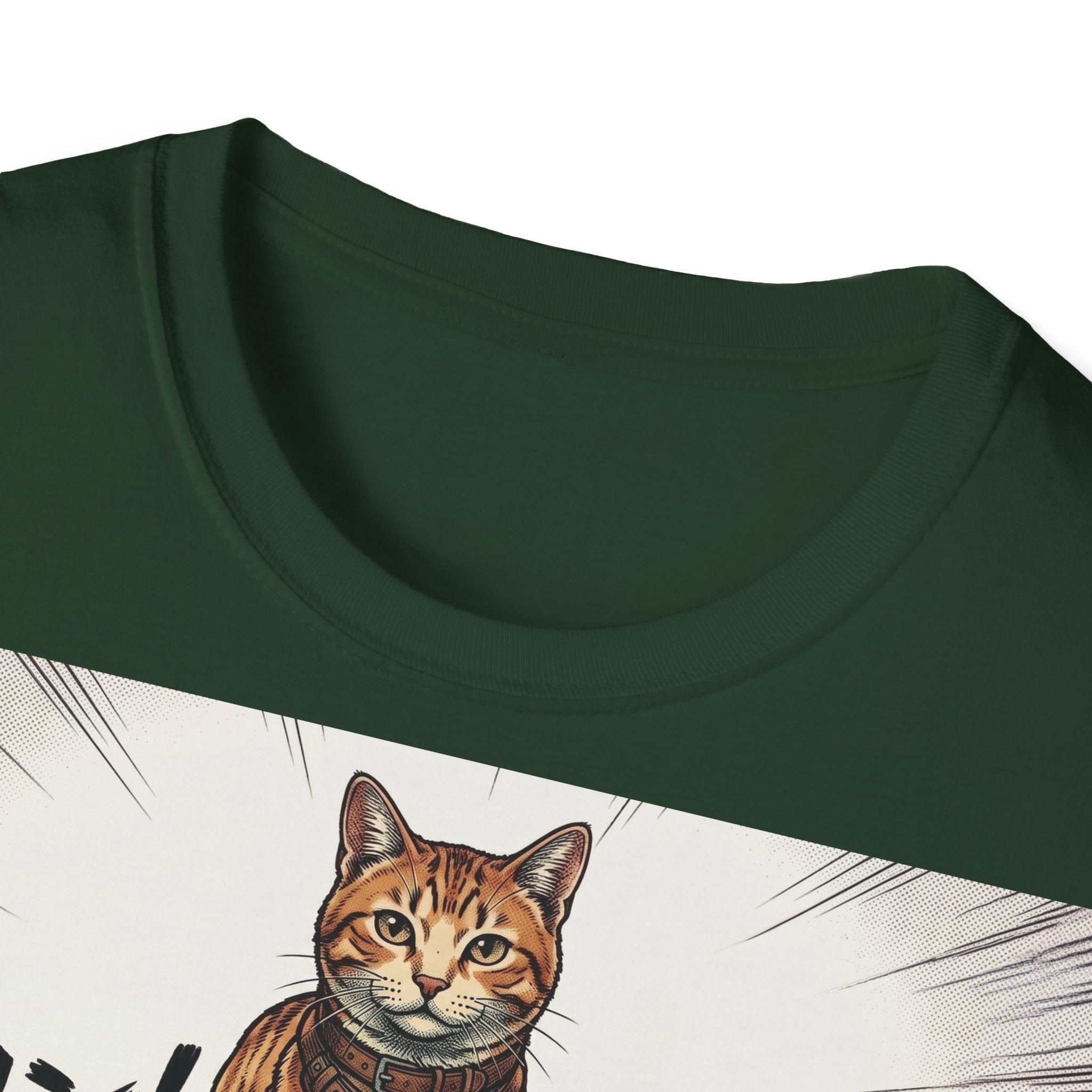 TRUCUTU Manga Cat Softstyle T-Shirt – Japanese Anime Streetwear