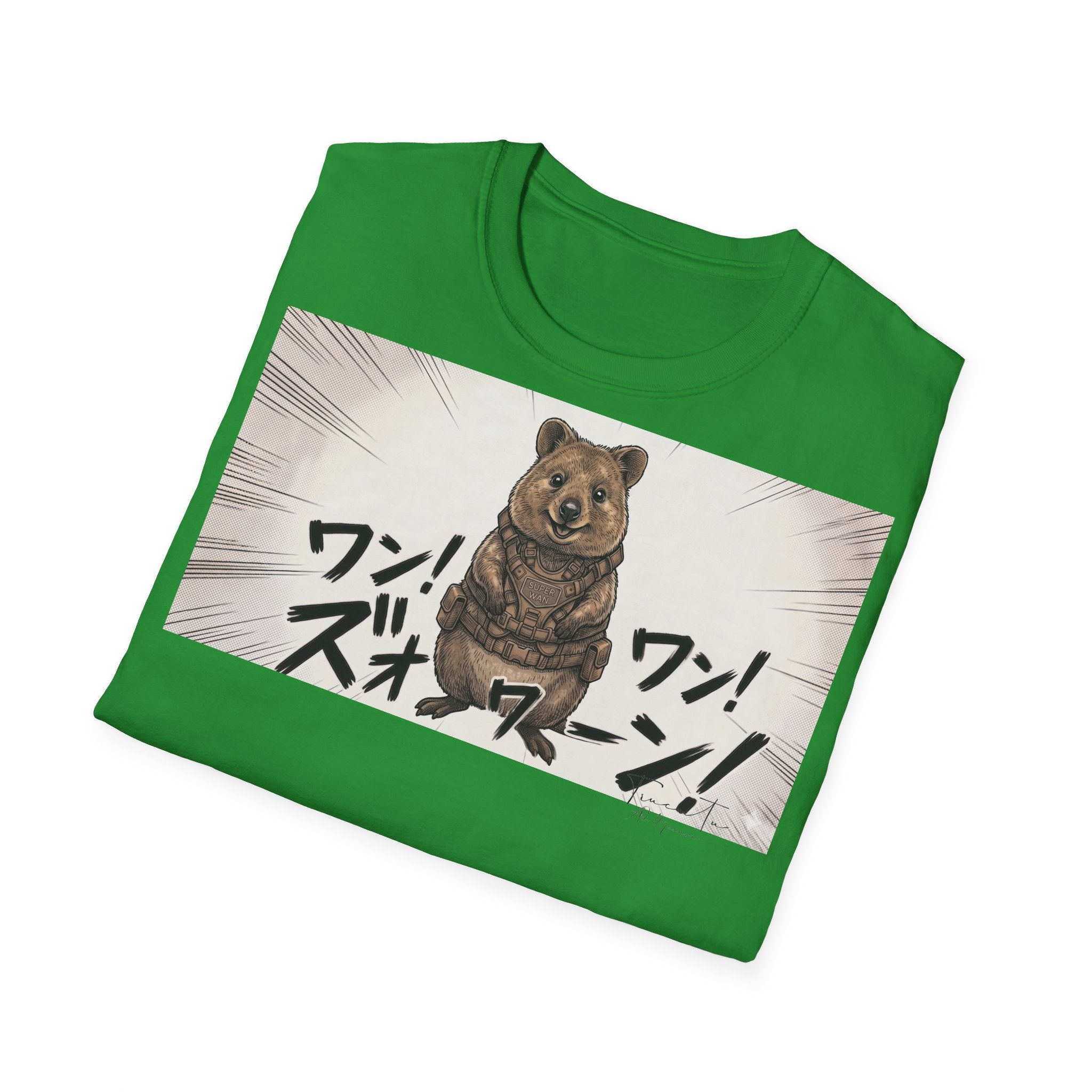 TRUCUTU Manga Quokka Softstyle T-Shirt – Japanese Anime Streetwear