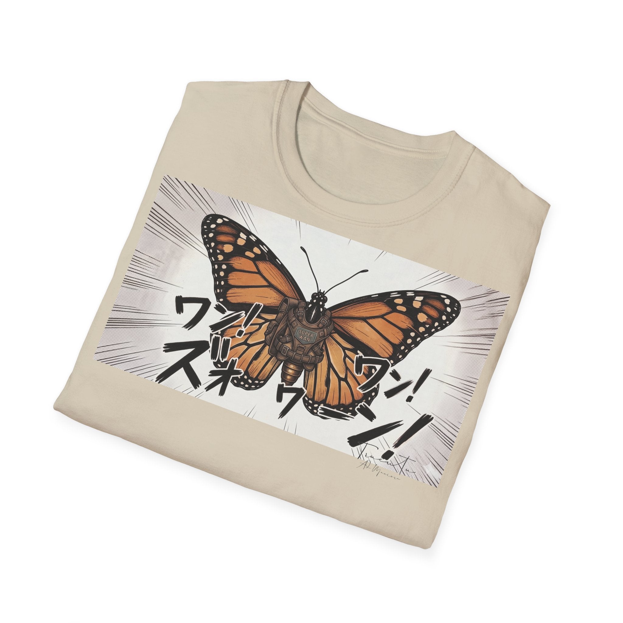 TRUCUTU Manga Butterfly Softstyle T-Shirt – Japanese Anime Streetwear