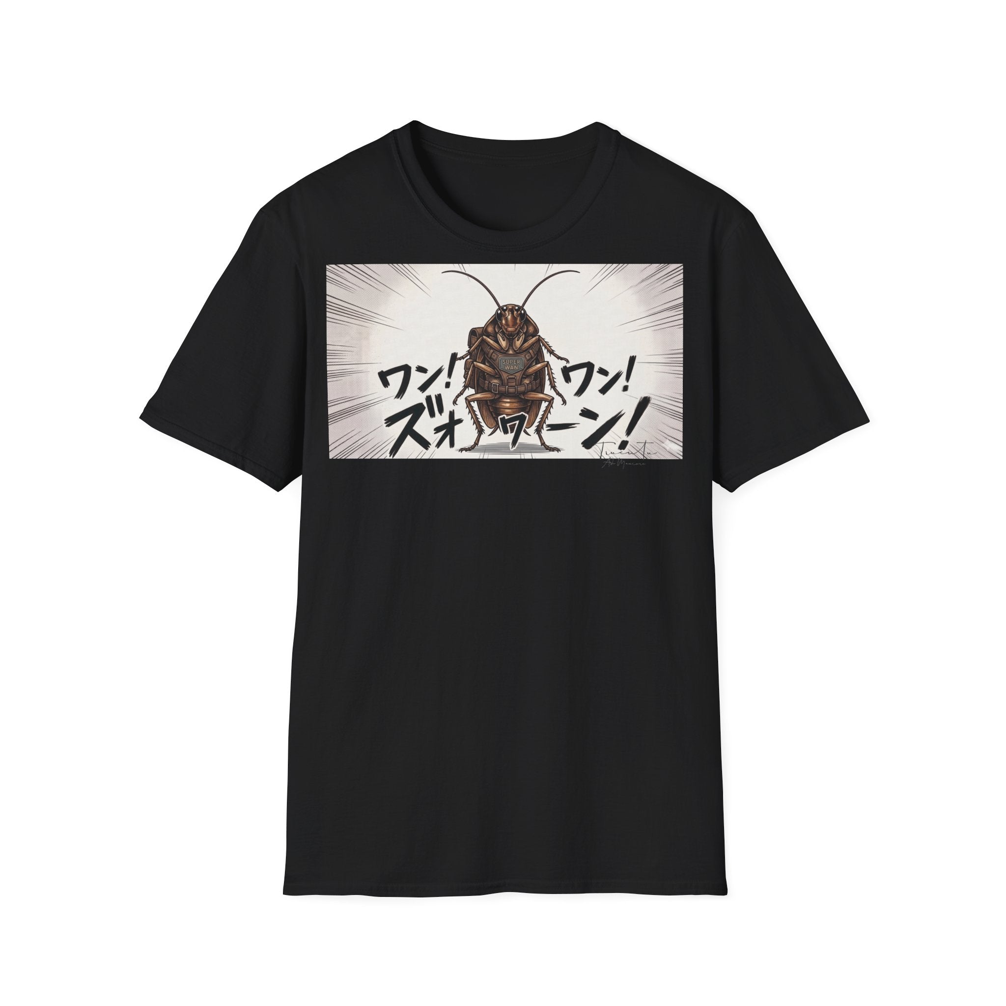 TRUCUTU Manga Cockroach Softstyle T-Shirt – Japanese Anime Streetwear