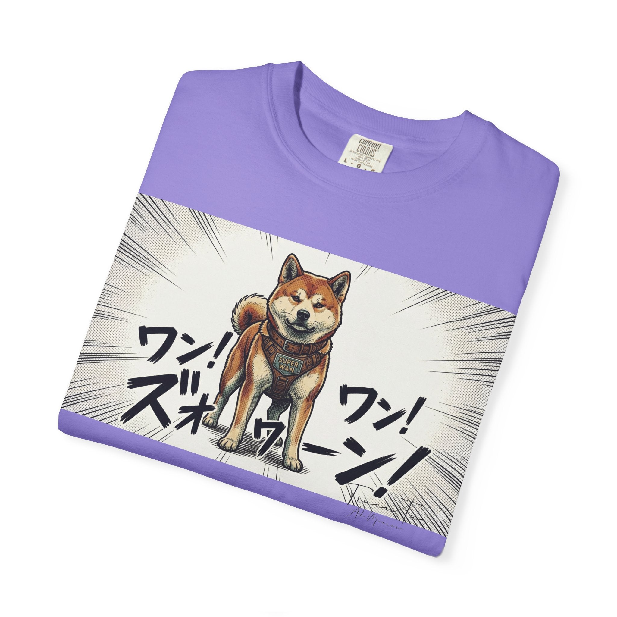 Hachikō Manga Garment-Dyed T-Shirt – Timeless Loyalty in Style 🐾