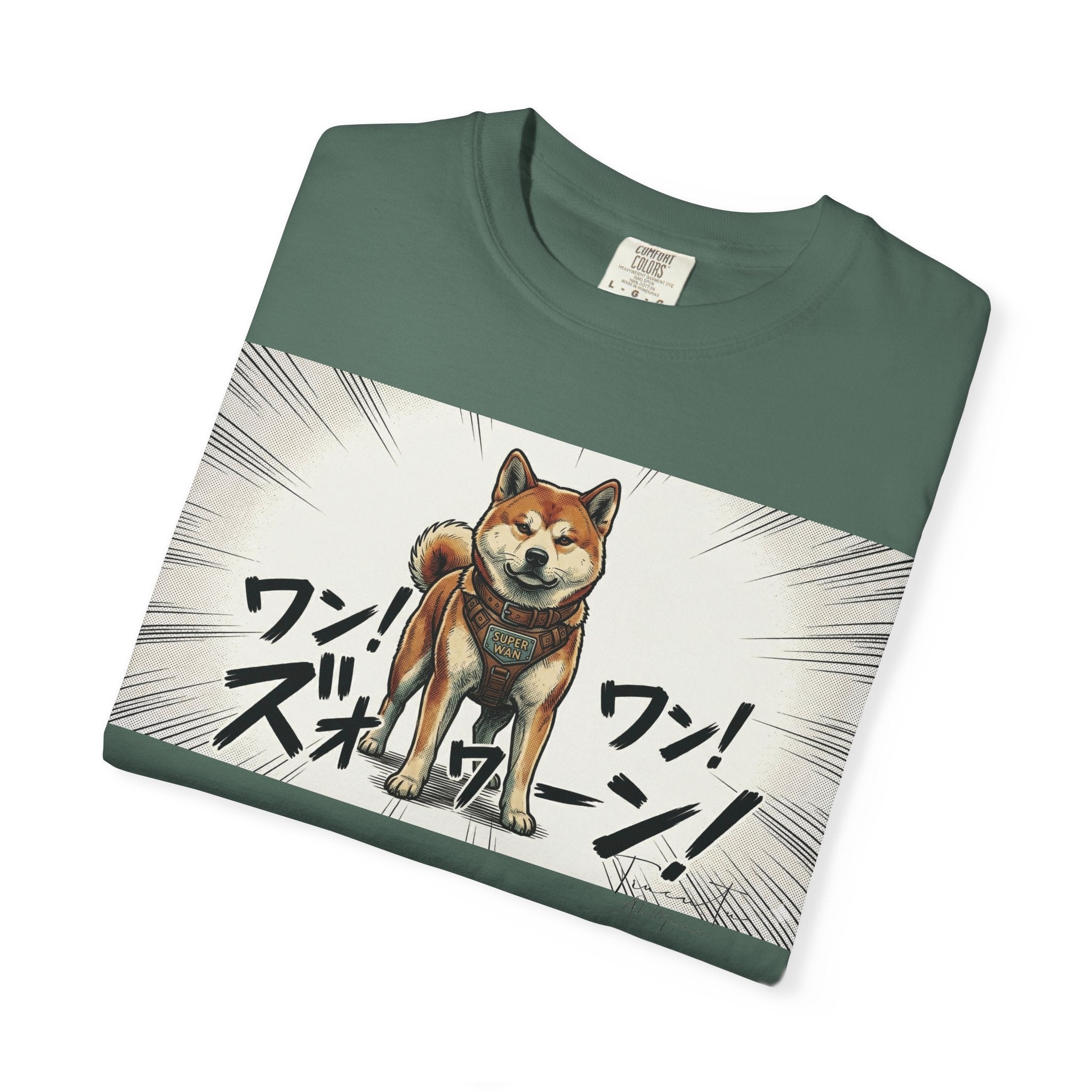 Hachikō Manga Garment-Dyed T-Shirt – Timeless Loyalty in Style 🐾