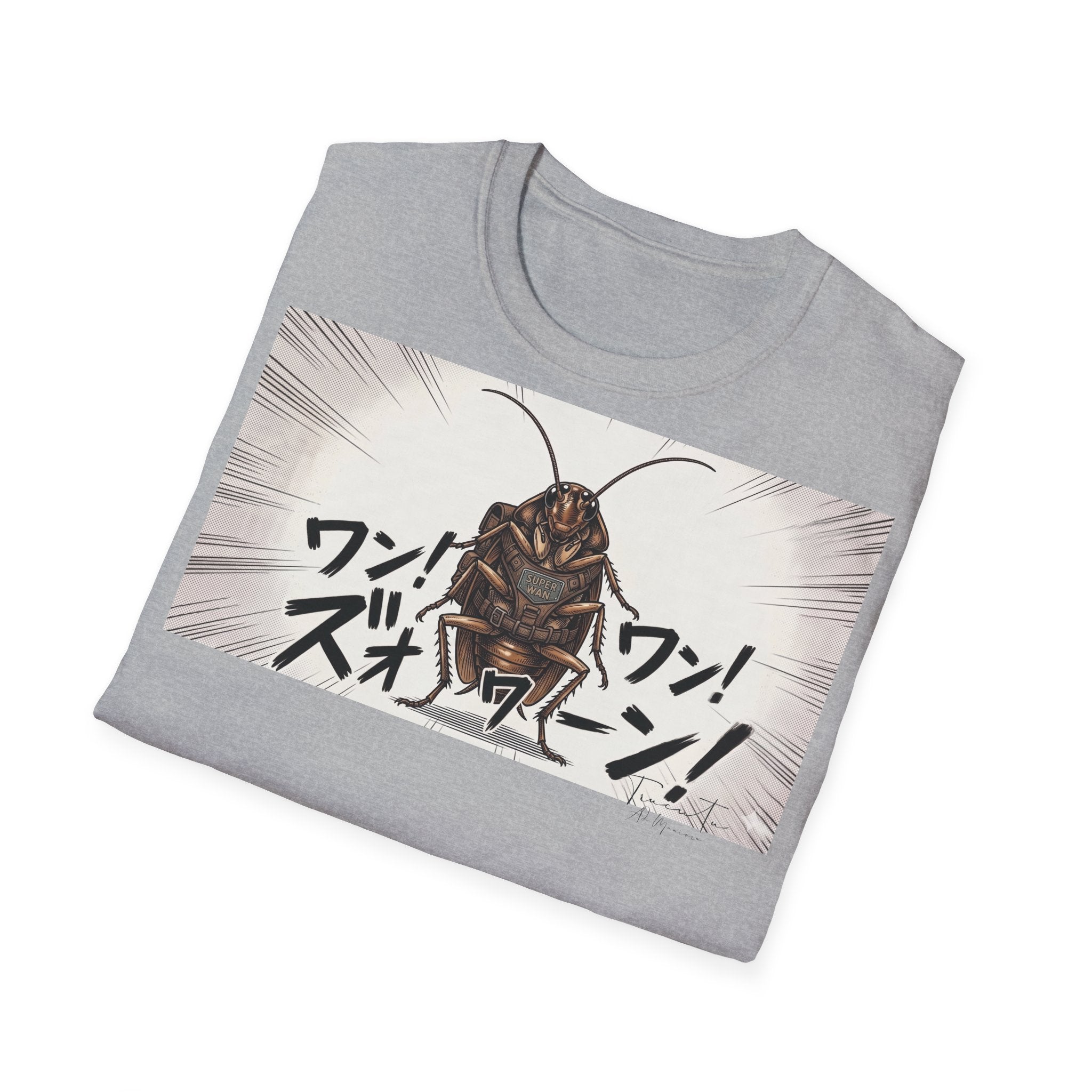 TRUCUTU Manga Cockroach Softstyle T-Shirt – Japanese Anime Streetwear
