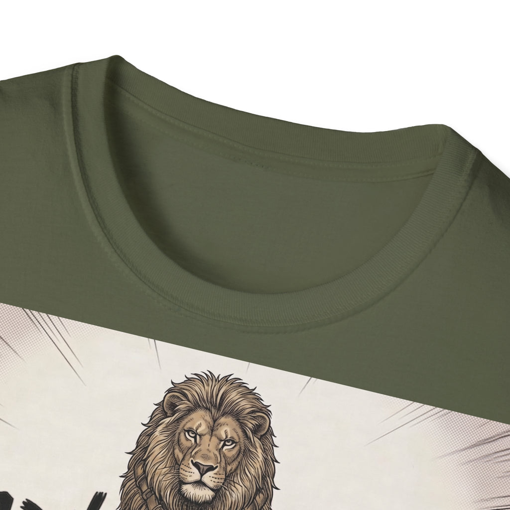 TRUCUTU Manga Lion Softstyle T-Shirt – Japanese Anime Streetwear