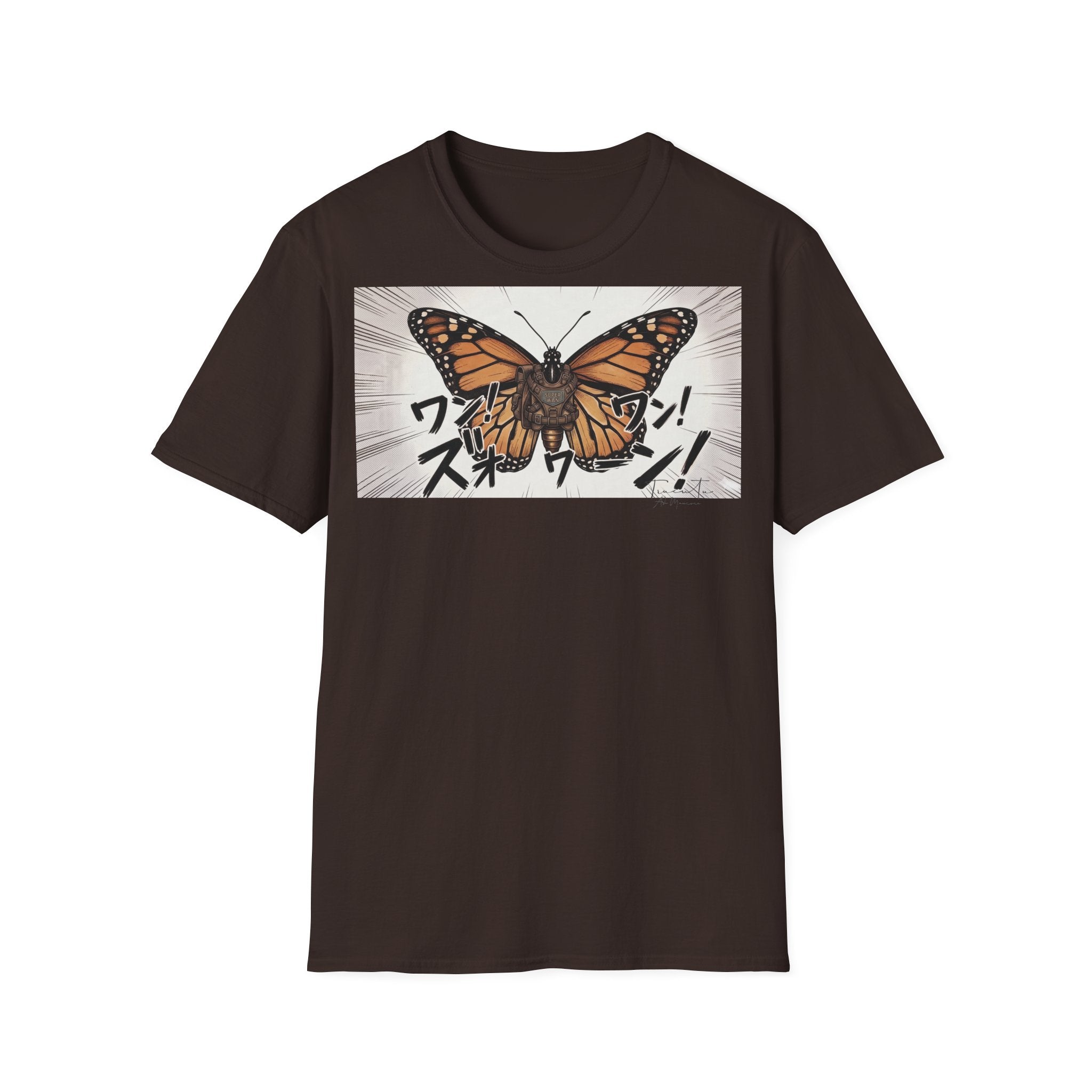TRUCUTU Manga Butterfly Softstyle T-Shirt – Japanese Anime Streetwear