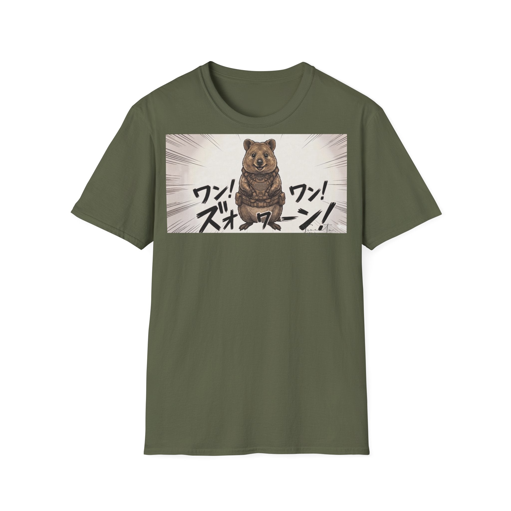 TRUCUTU Manga Quokka Softstyle T-Shirt – Japanese Anime Streetwear