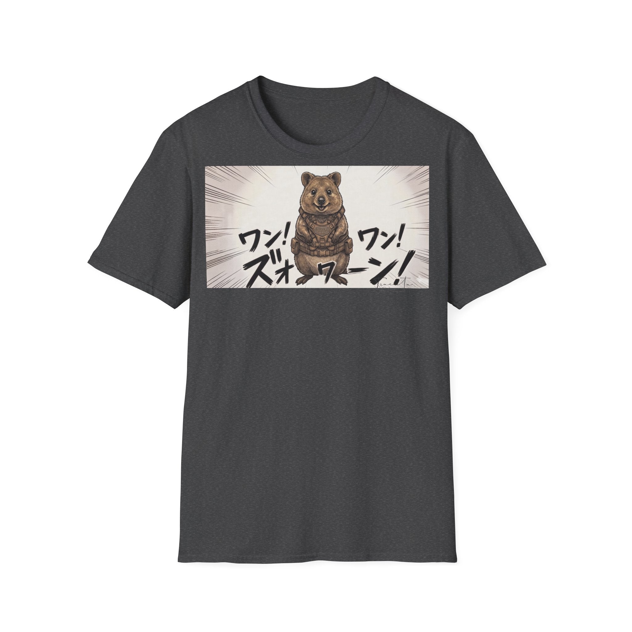 TRUCUTU Manga Quokka Softstyle T-Shirt – Japanese Anime Streetwear