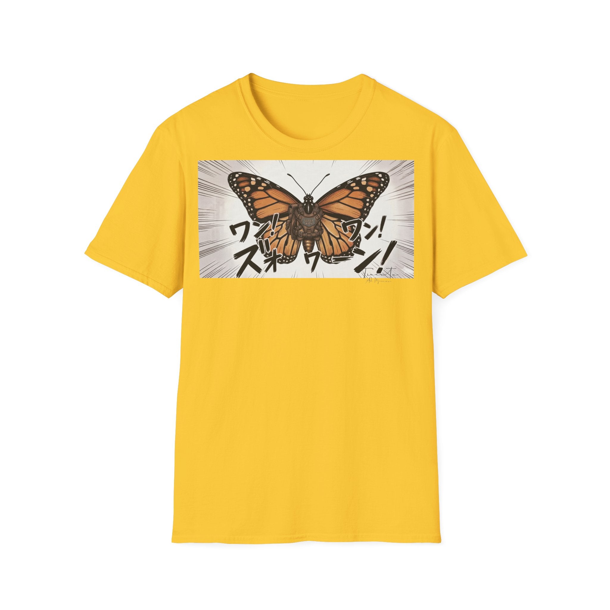 TRUCUTU Manga Butterfly Softstyle T-Shirt – Japanese Anime Streetwear