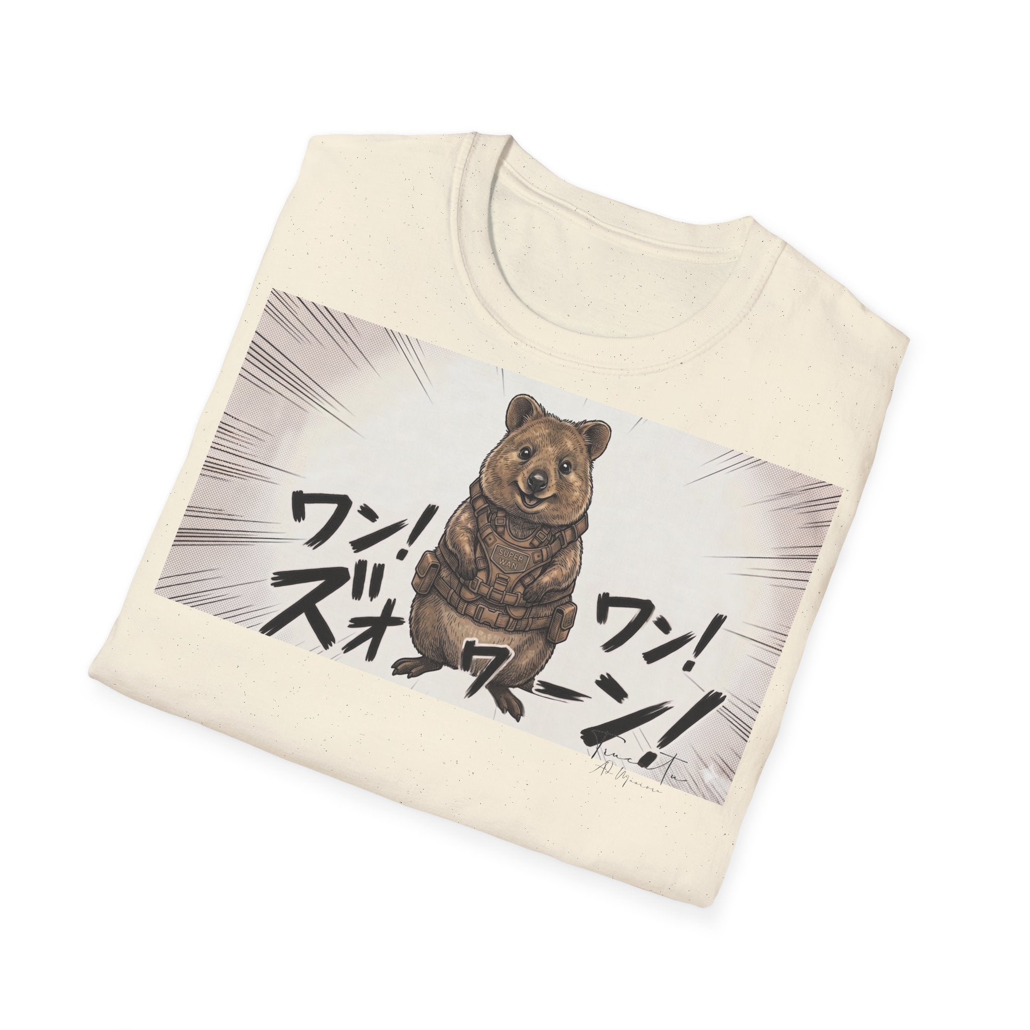 TRUCUTU Manga Quokka Softstyle T-Shirt – Japanese Anime Streetwear
