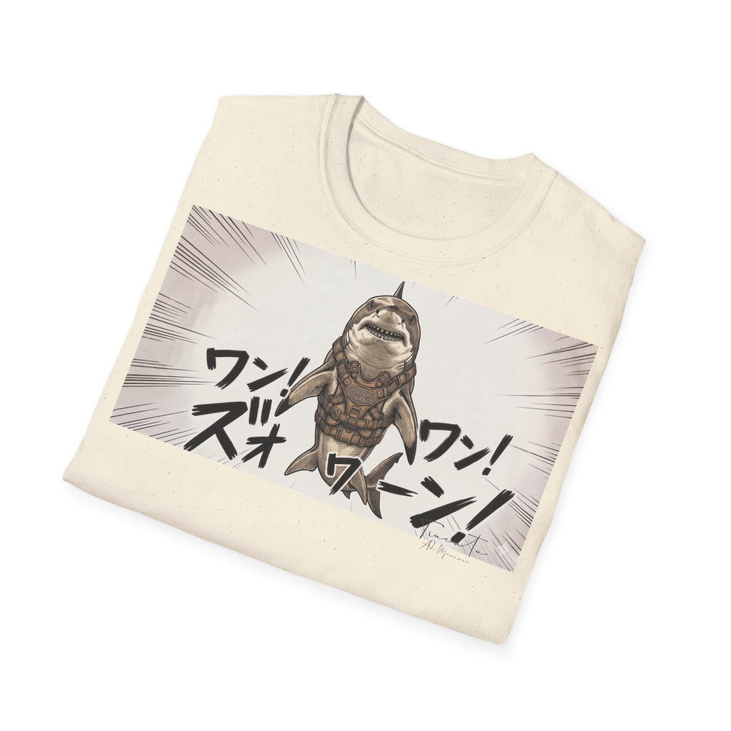TRUCUTU Manga Shark Softstyle T-Shirt – Japanese Anime Streetwear