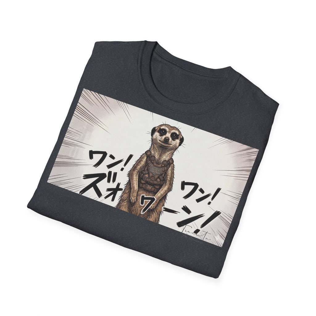 TRUCUTU Manga Meerkat Softstyle T-Shirt – Japanese Anime Streetwear