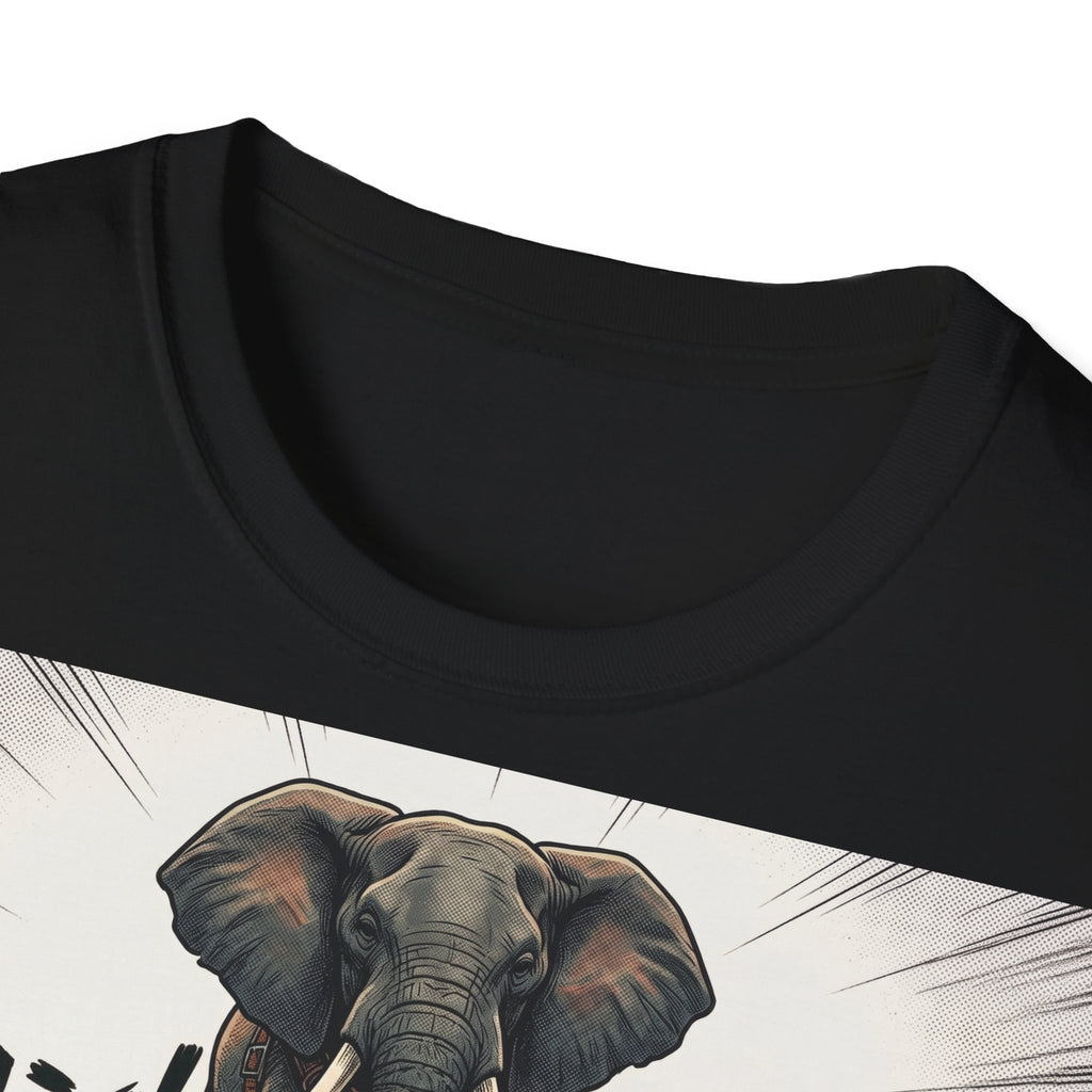 TRUCUTU Manga Elephant Softstyle T-Shirt – Japanese Anime Streetwear