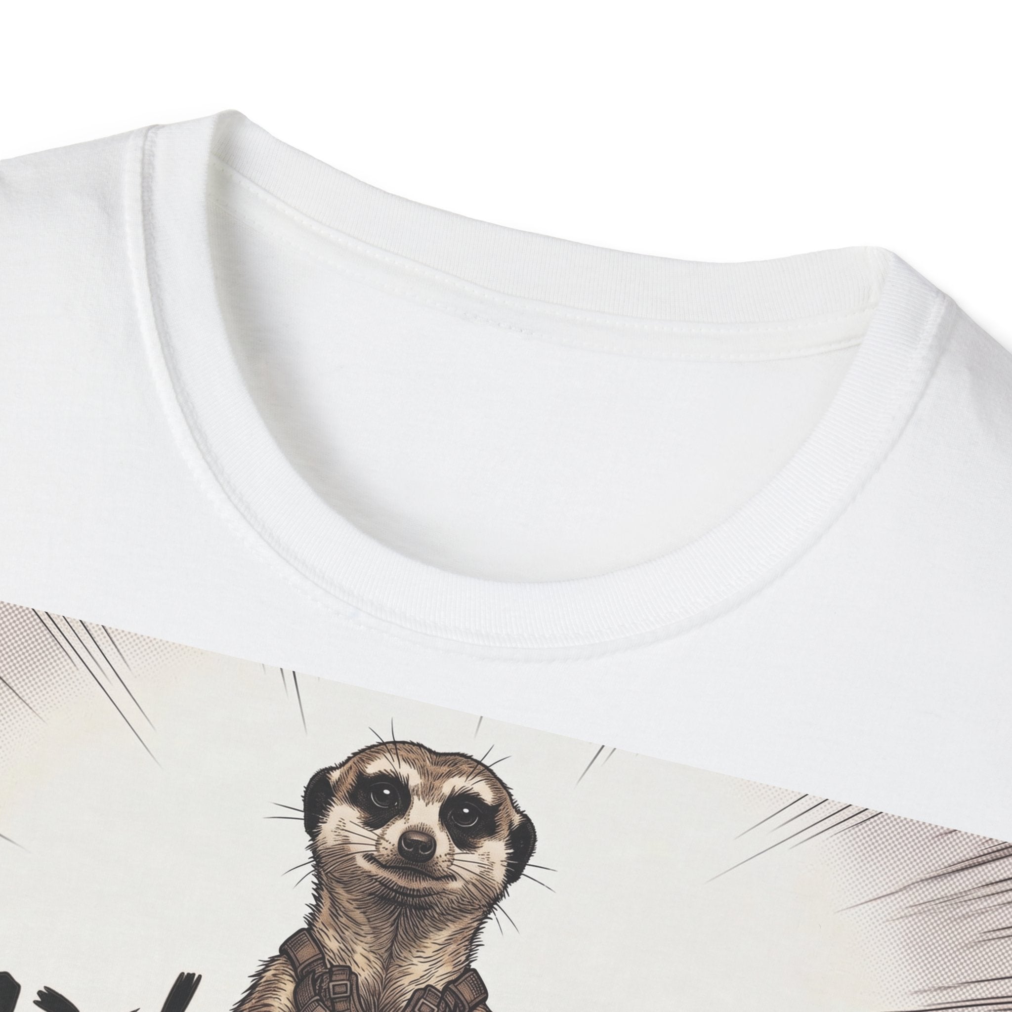 TRUCUTU Manga Meerkat Softstyle T-Shirt – Japanese Anime Streetwear