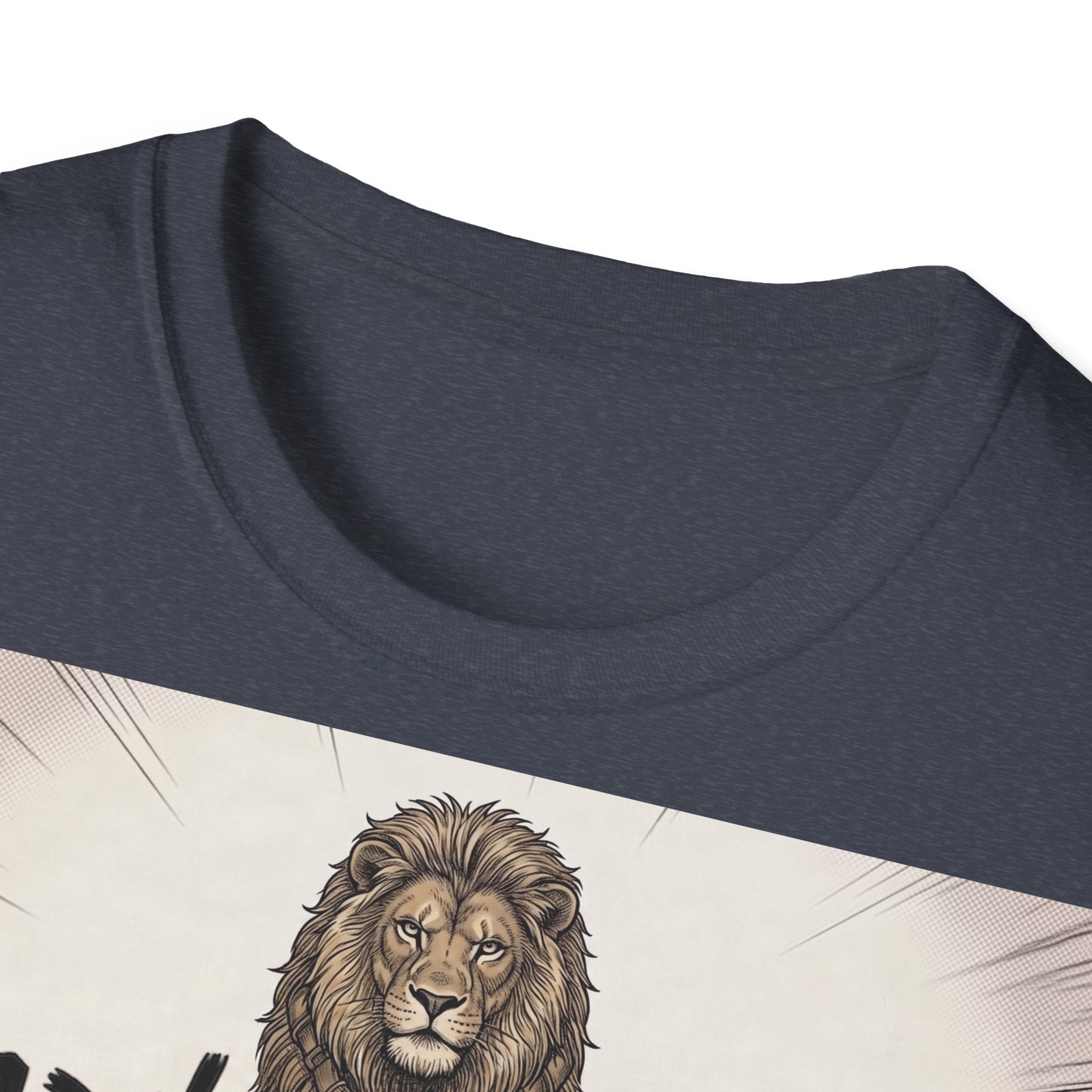 TRUCUTU Manga Lion Softstyle T-Shirt – Japanese Anime Streetwear