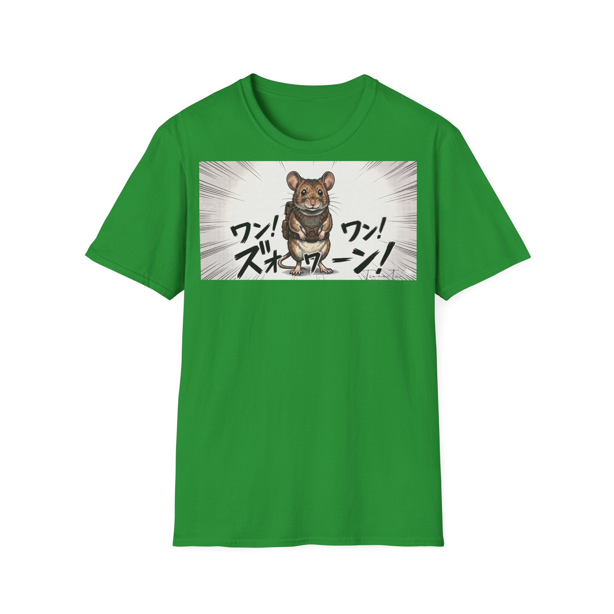 TRUCUTU Manga Mouse Softstyle T-Shirt – Japanese Anime Streetwear