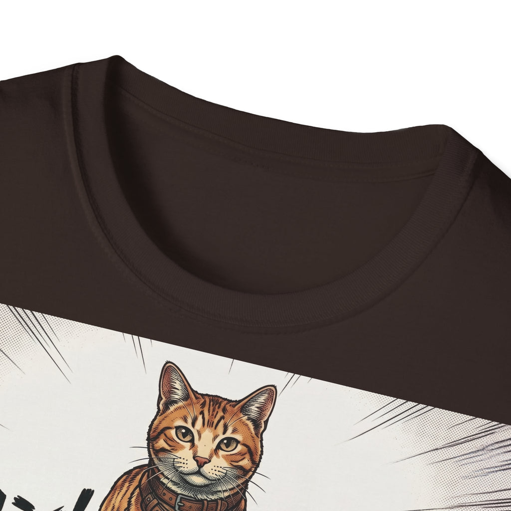 TRUCUTU Manga Cat Softstyle T-Shirt – Japanese Anime Streetwear