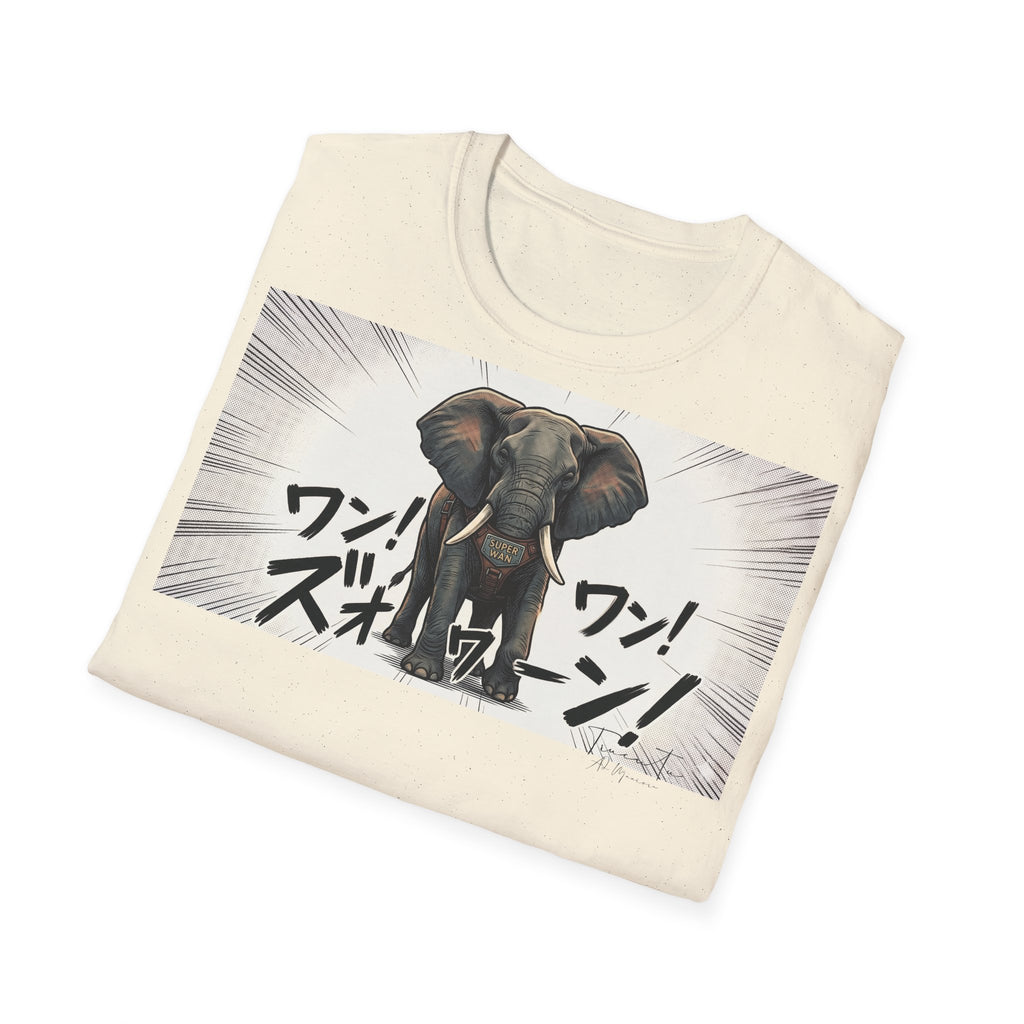TRUCUTU Manga Elephant Softstyle T-Shirt – Japanese Anime Streetwear
