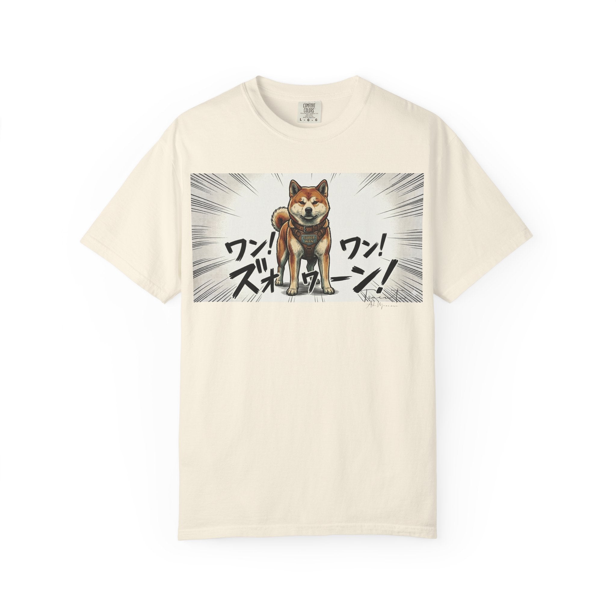 Hachikō Manga Garment-Dyed T-Shirt – Timeless Loyalty in Style 🐾