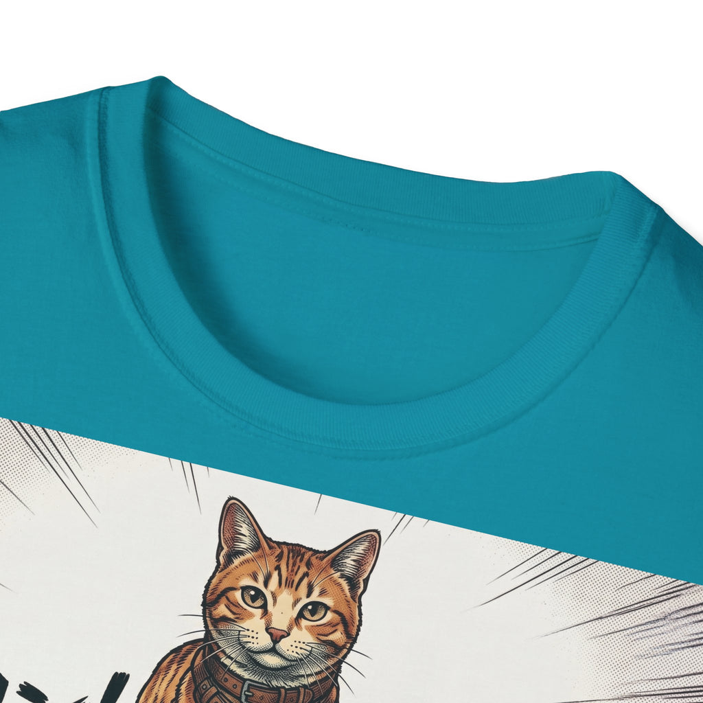 TRUCUTU Manga Cat Softstyle T-Shirt – Japanese Anime Streetwear