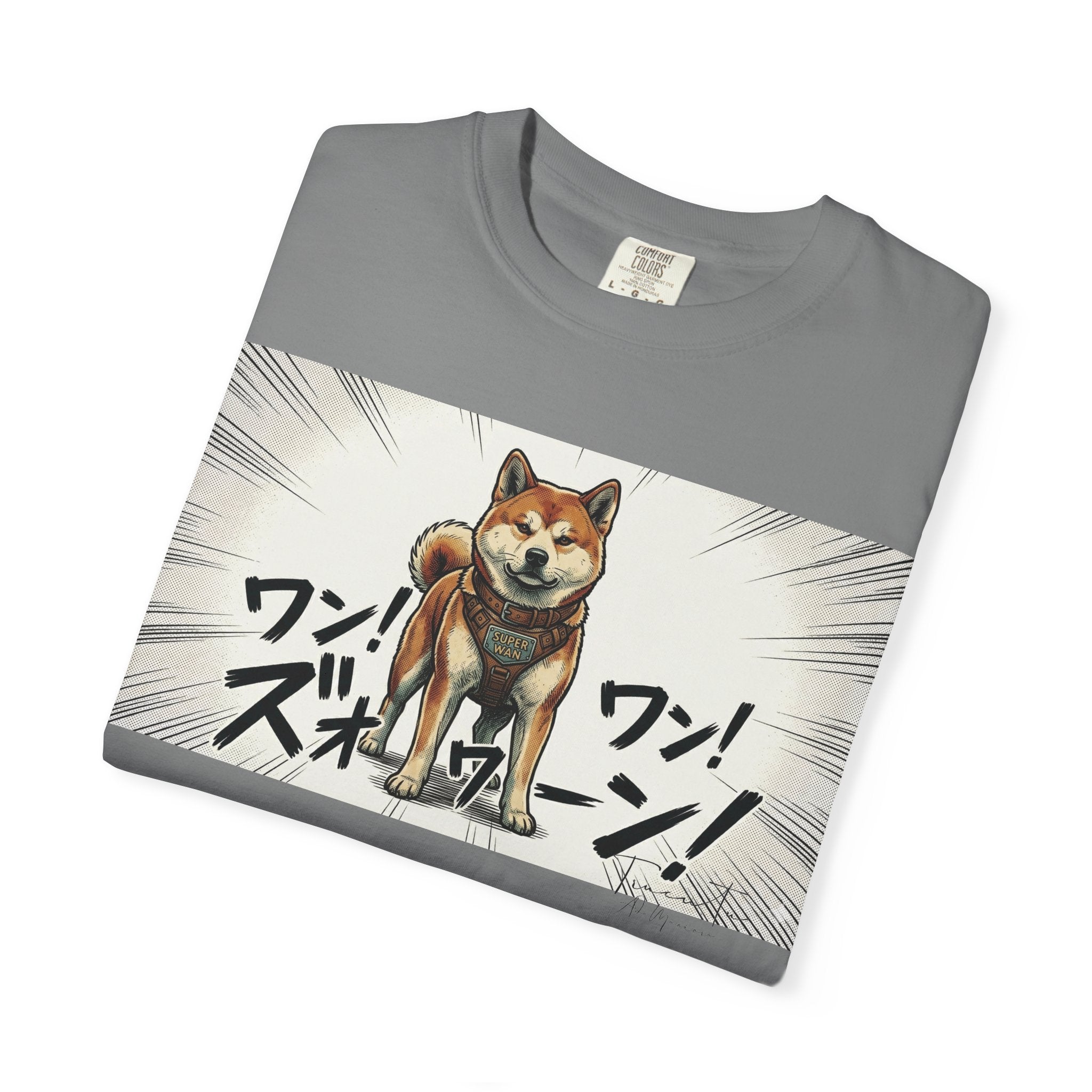 Hachikō Manga Garment-Dyed T-Shirt – Timeless Loyalty in Style 🐾
