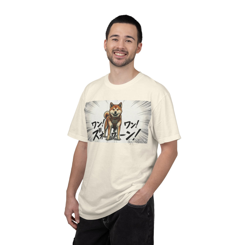Hachikō Manga Garment-Dyed T-Shirt – Timeless Loyalty in Style 🐾