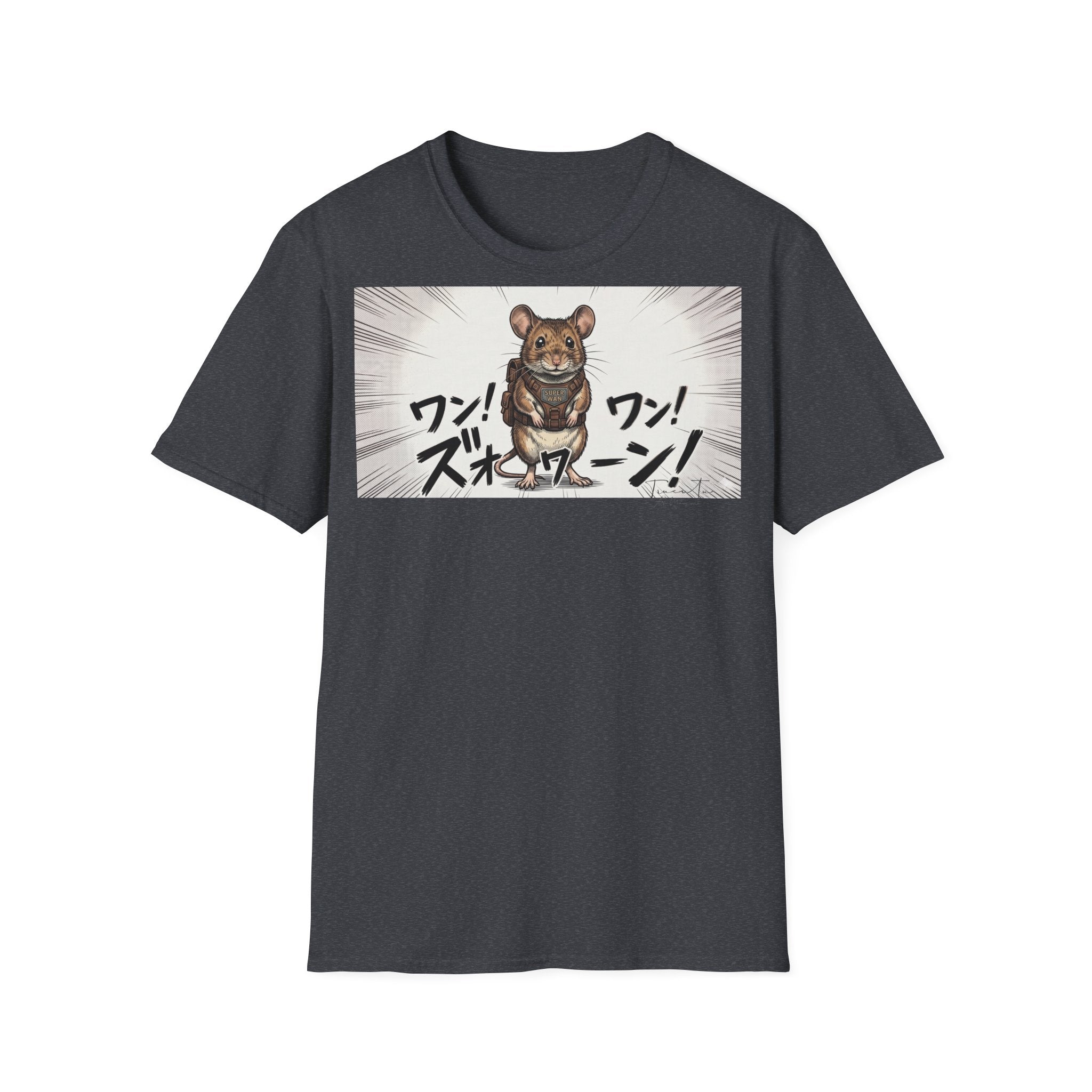 TRUCUTU Manga Mouse Softstyle T-Shirt – Japanese Anime Streetwear