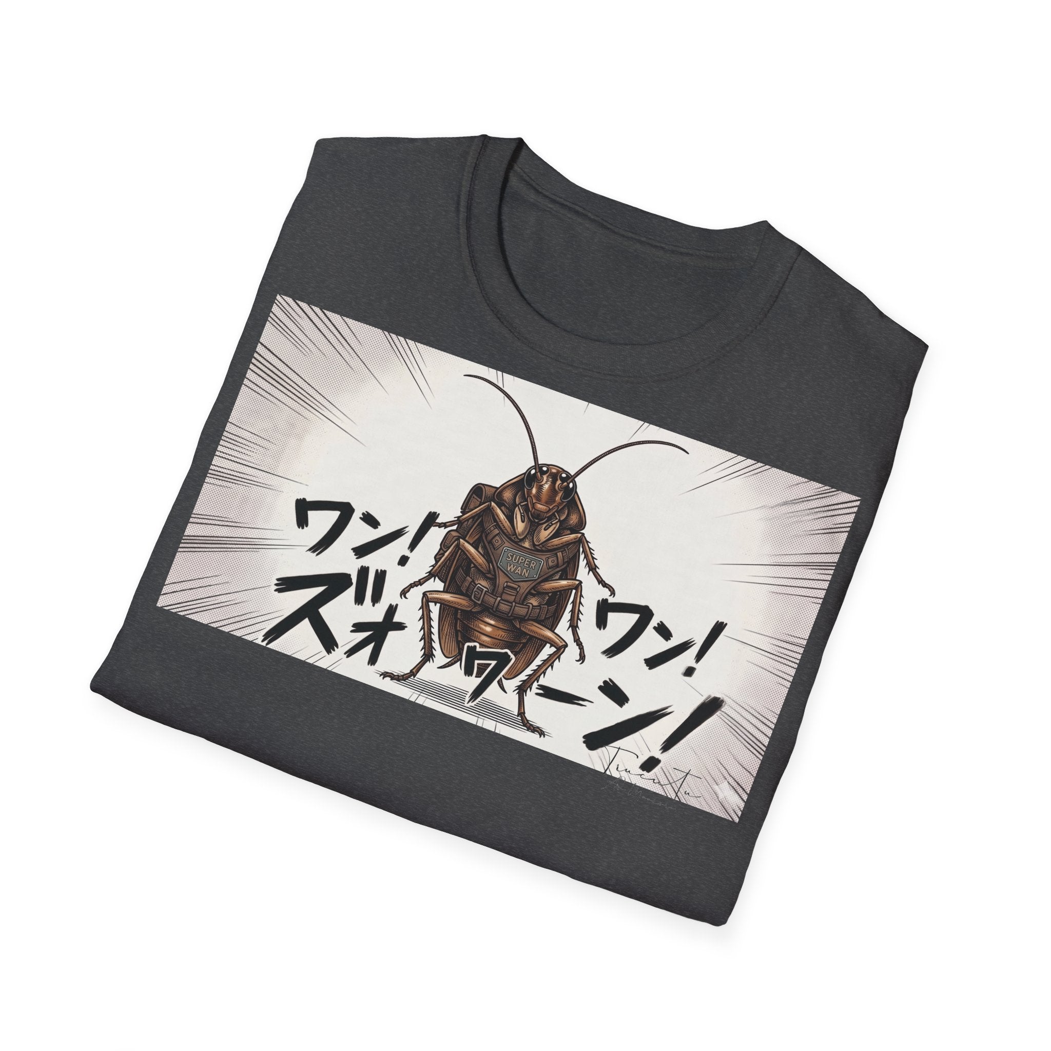 TRUCUTU Manga Cockroach Softstyle T-Shirt – Japanese Anime Streetwear