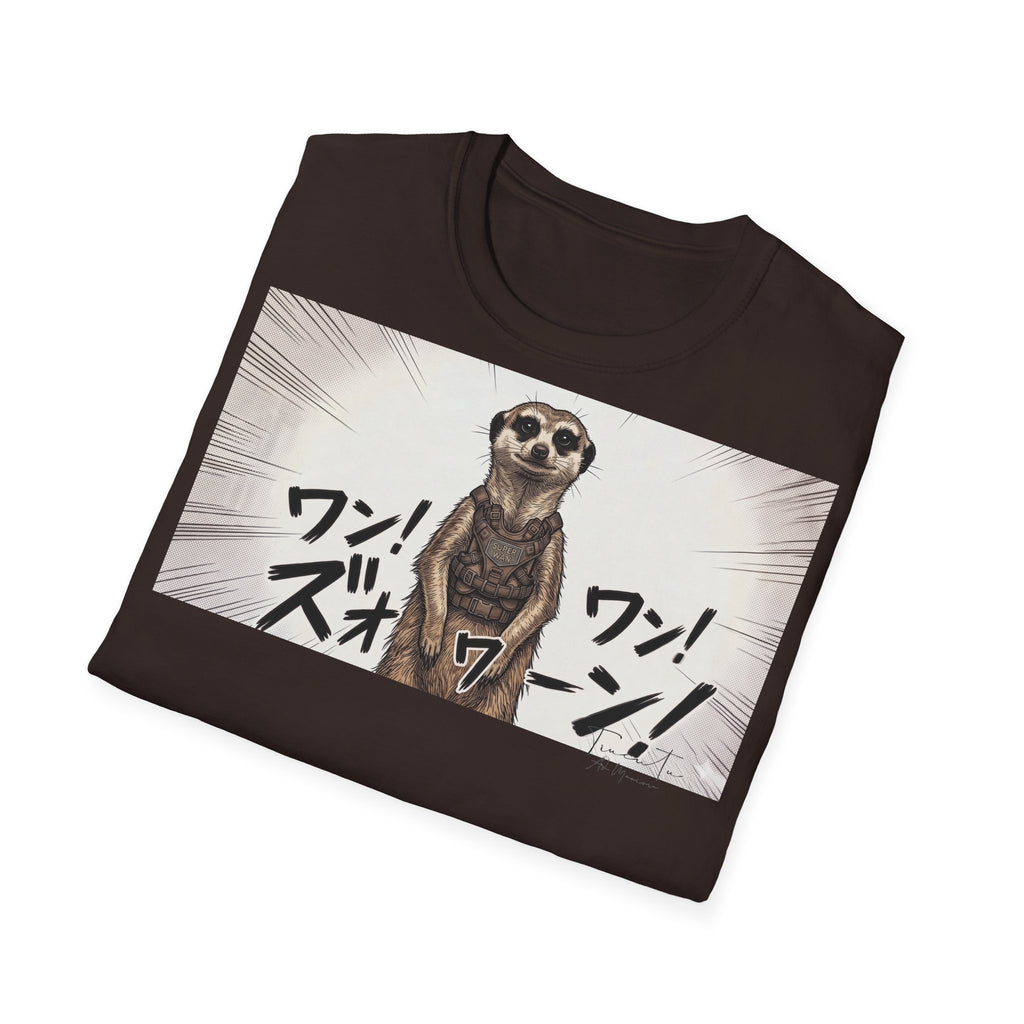 TRUCUTU Manga Meerkat Softstyle T-Shirt – Japanese Anime Streetwear