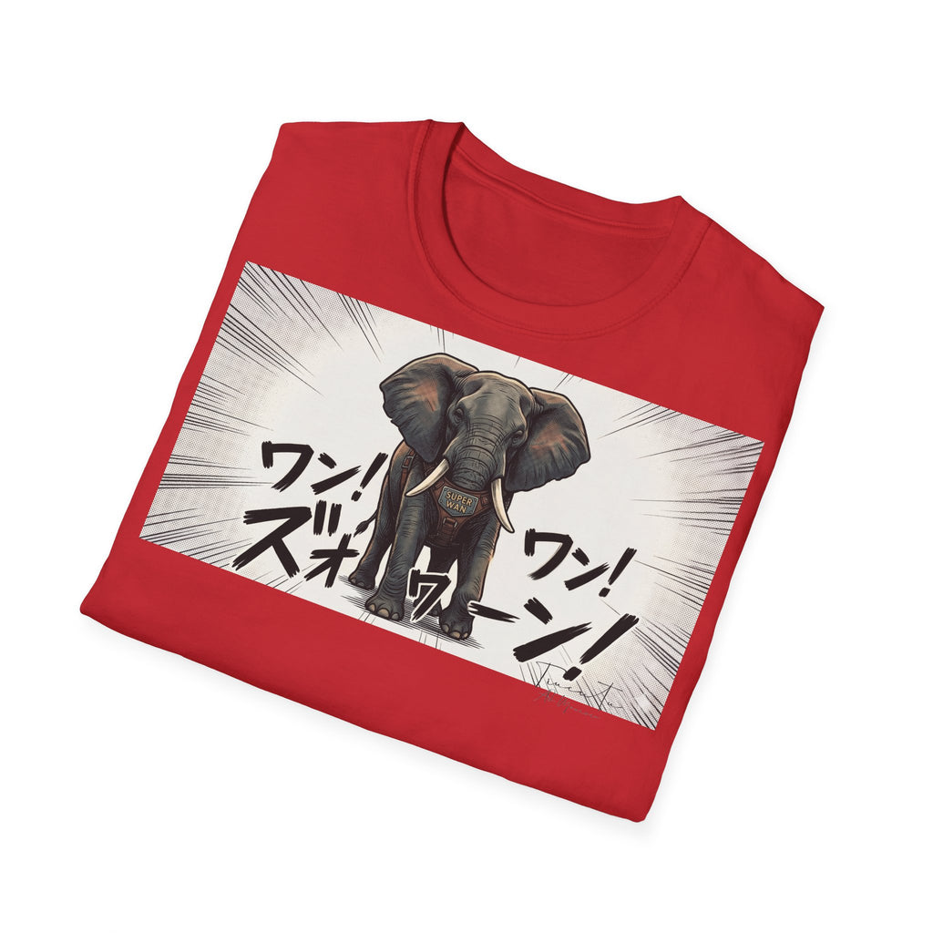 TRUCUTU Manga Elephant Softstyle T-Shirt – Japanese Anime Streetwear