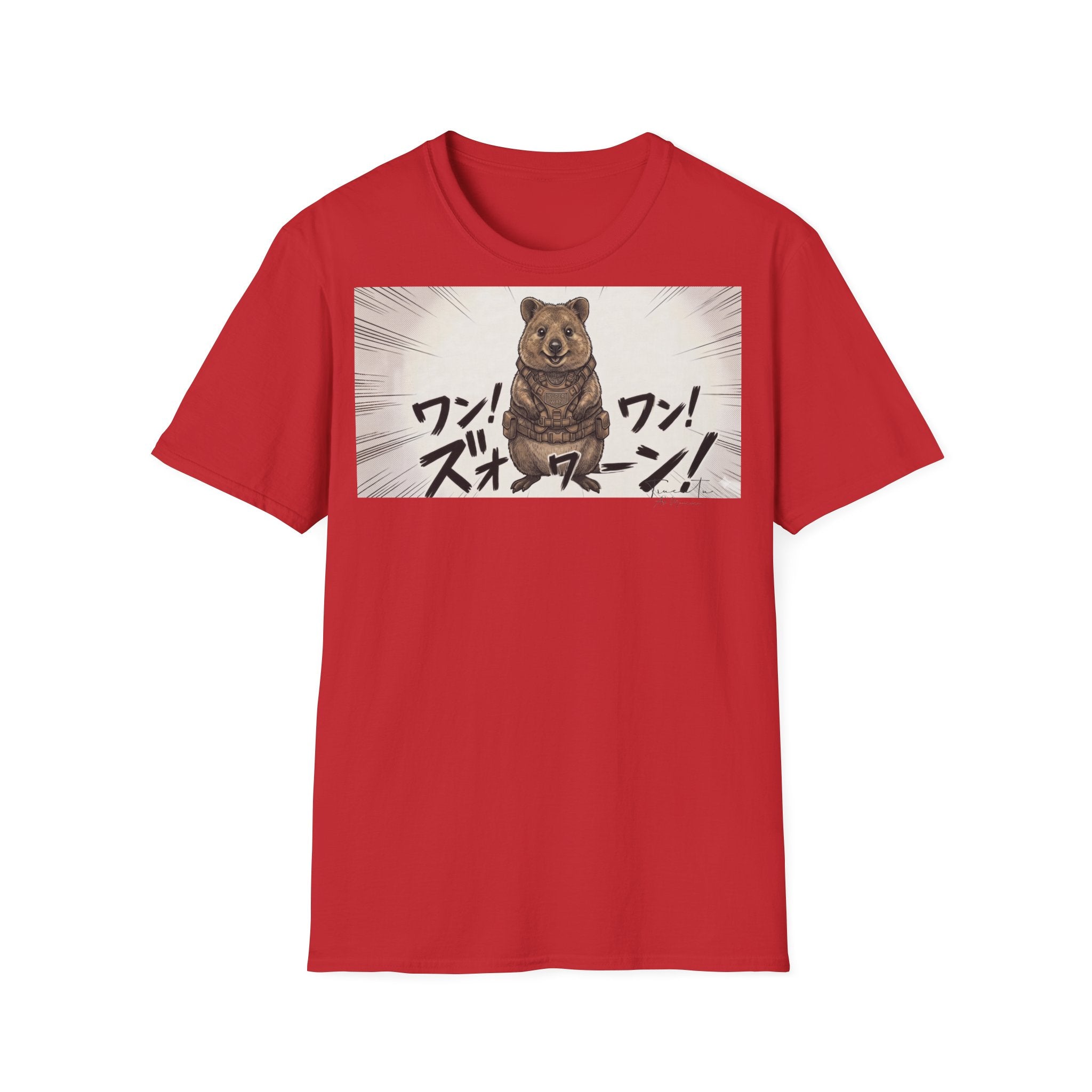 TRUCUTU Manga Quokka Softstyle T-Shirt – Japanese Anime Streetwear