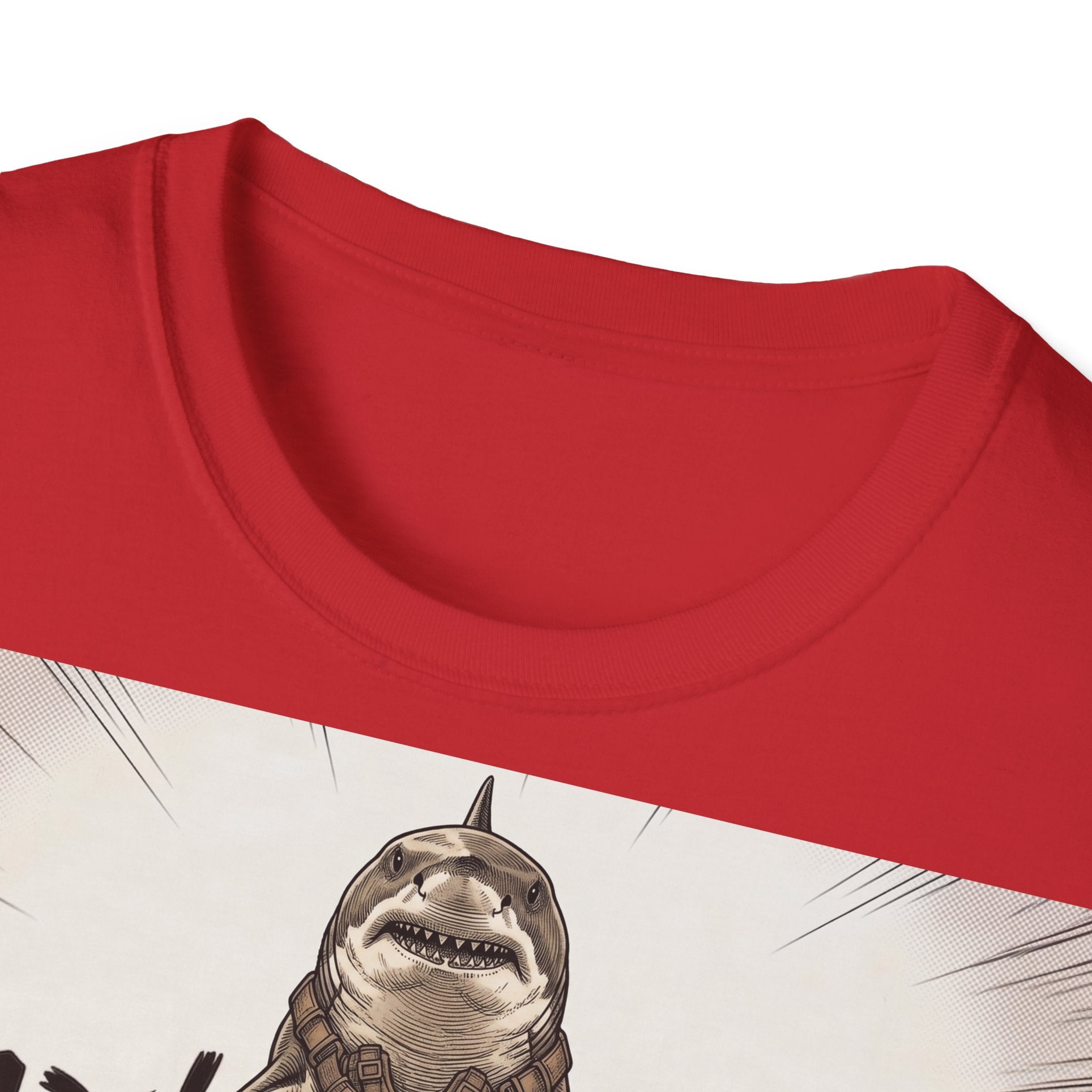TRUCUTU Manga Shark Softstyle T-Shirt – Japanese Anime Streetwear