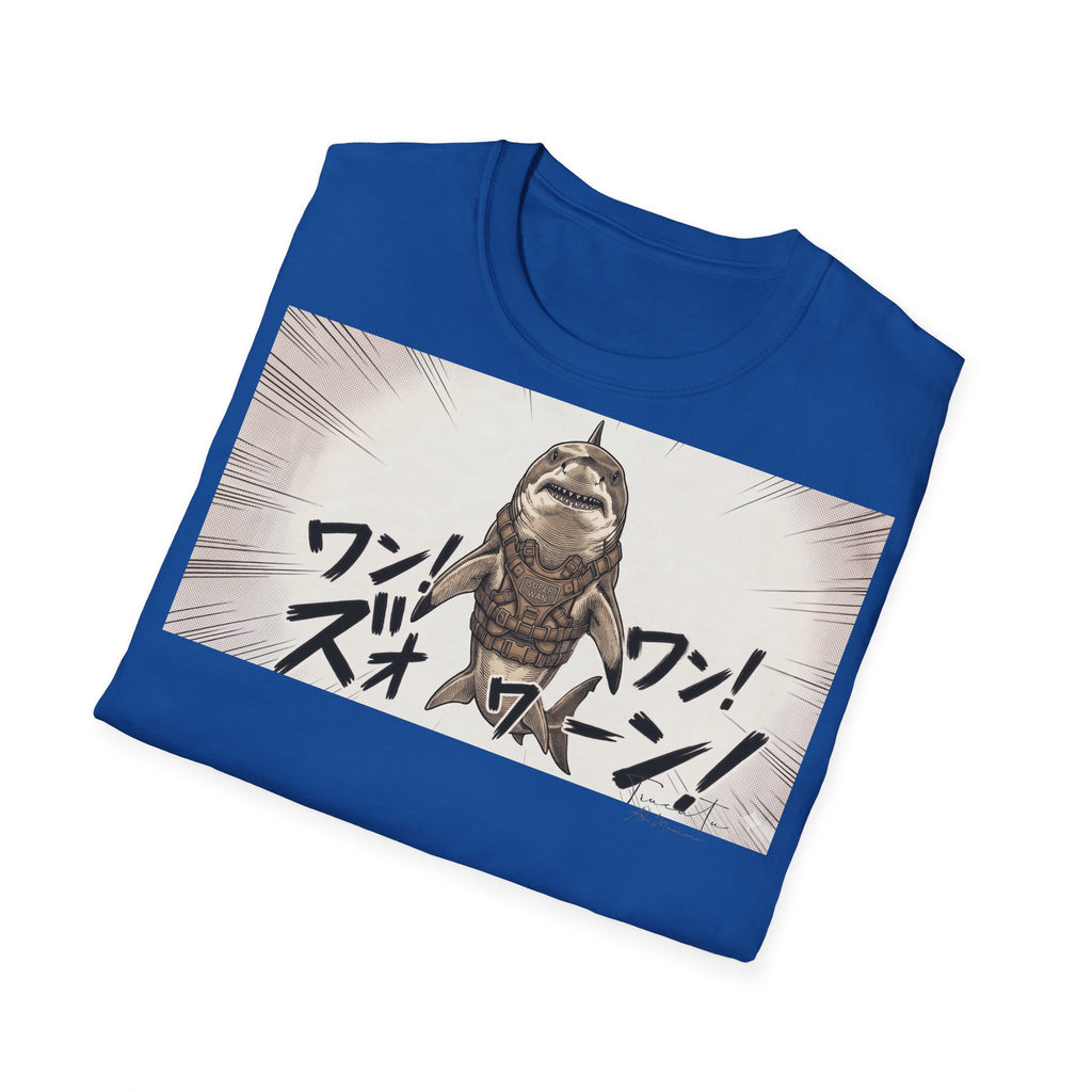 TRUCUTU Manga Shark Softstyle T-Shirt – Japanese Anime Streetwear
