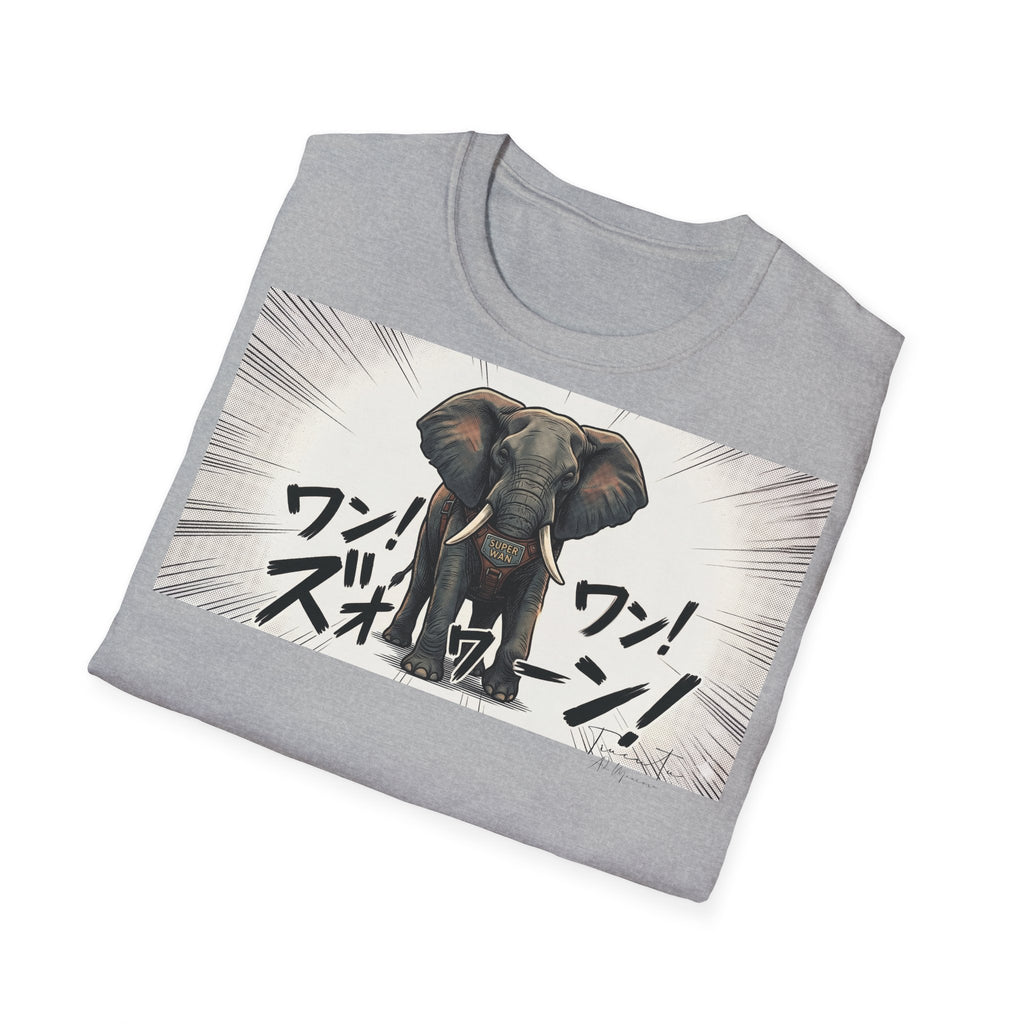 TRUCUTU Manga Elephant Softstyle T-Shirt – Japanese Anime Streetwear