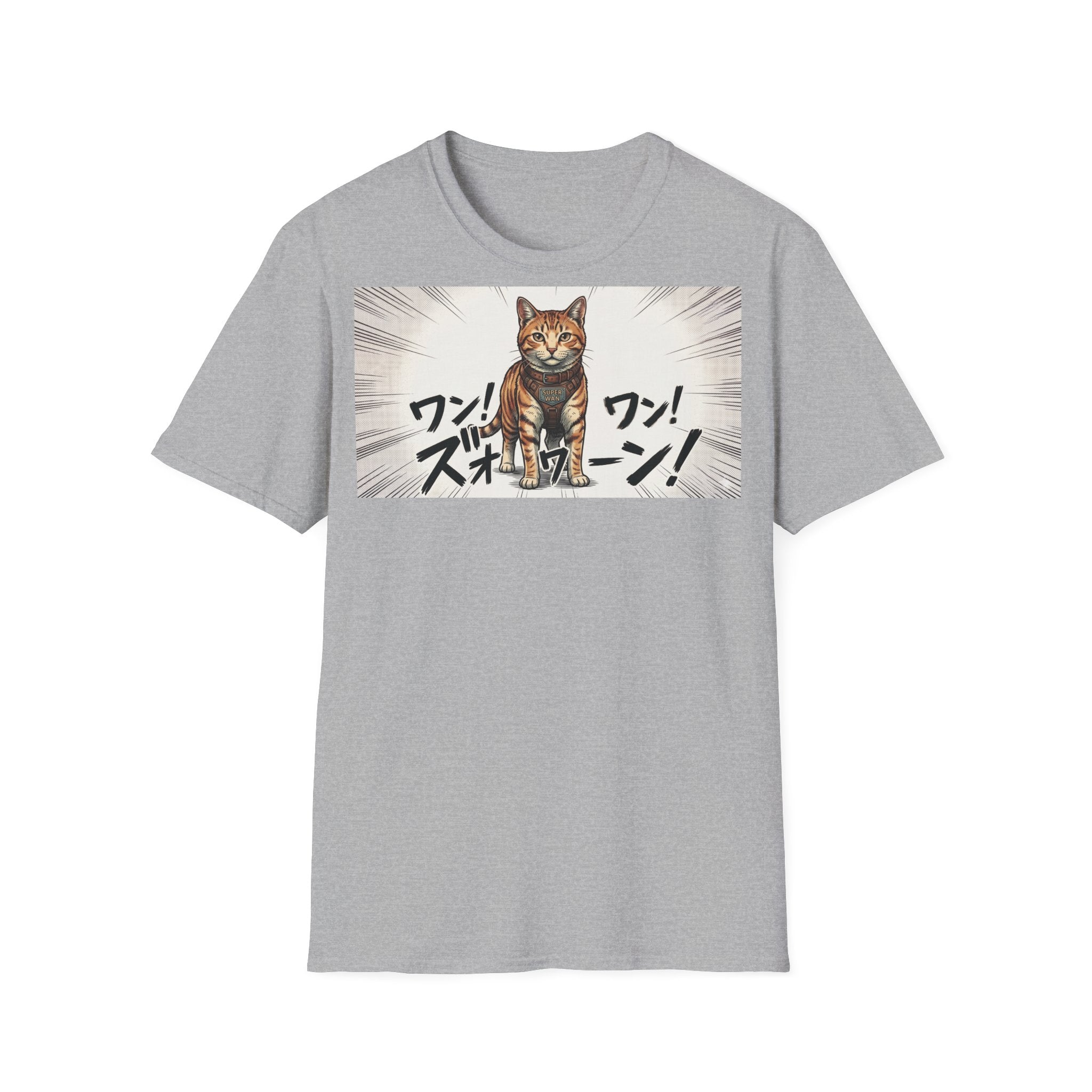 TRUCUTU Manga Cat Softstyle T-Shirt – Japanese Anime Streetwear
