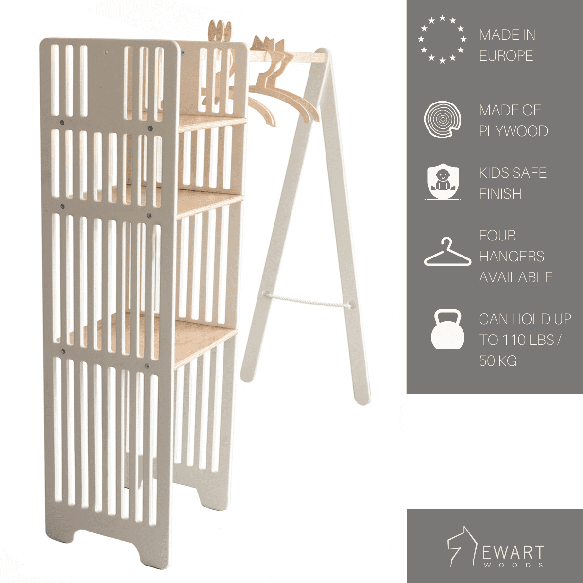 Montessori Kids' Clothing Rack – view 3