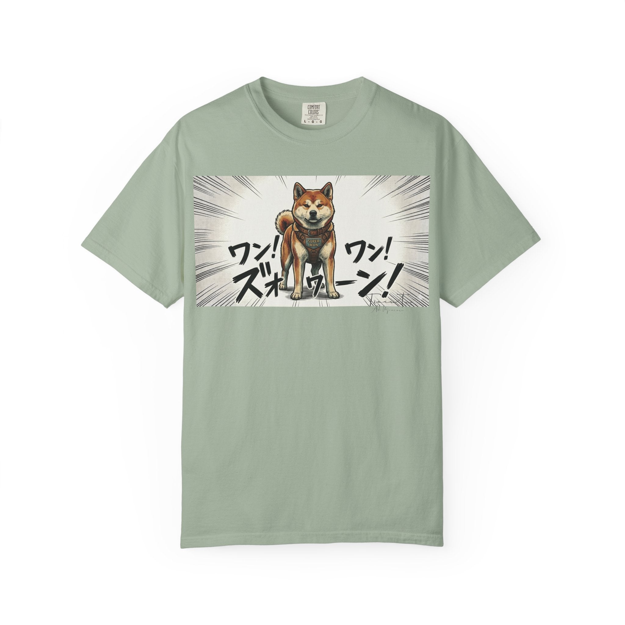 Hachikō Manga Garment-Dyed T-Shirt – Timeless Loyalty in Style 🐾