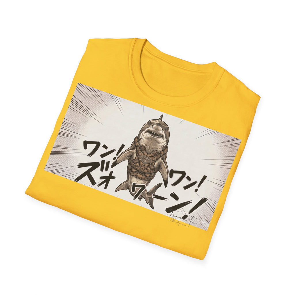 TRUCUTU Manga Shark Softstyle T-Shirt – Japanese Anime Streetwear