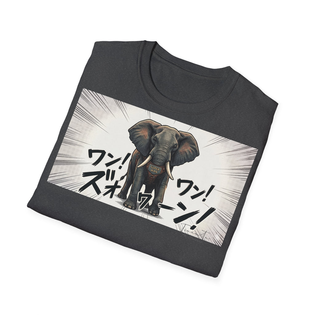 TRUCUTU Manga Elephant Softstyle T-Shirt – Japanese Anime Streetwear