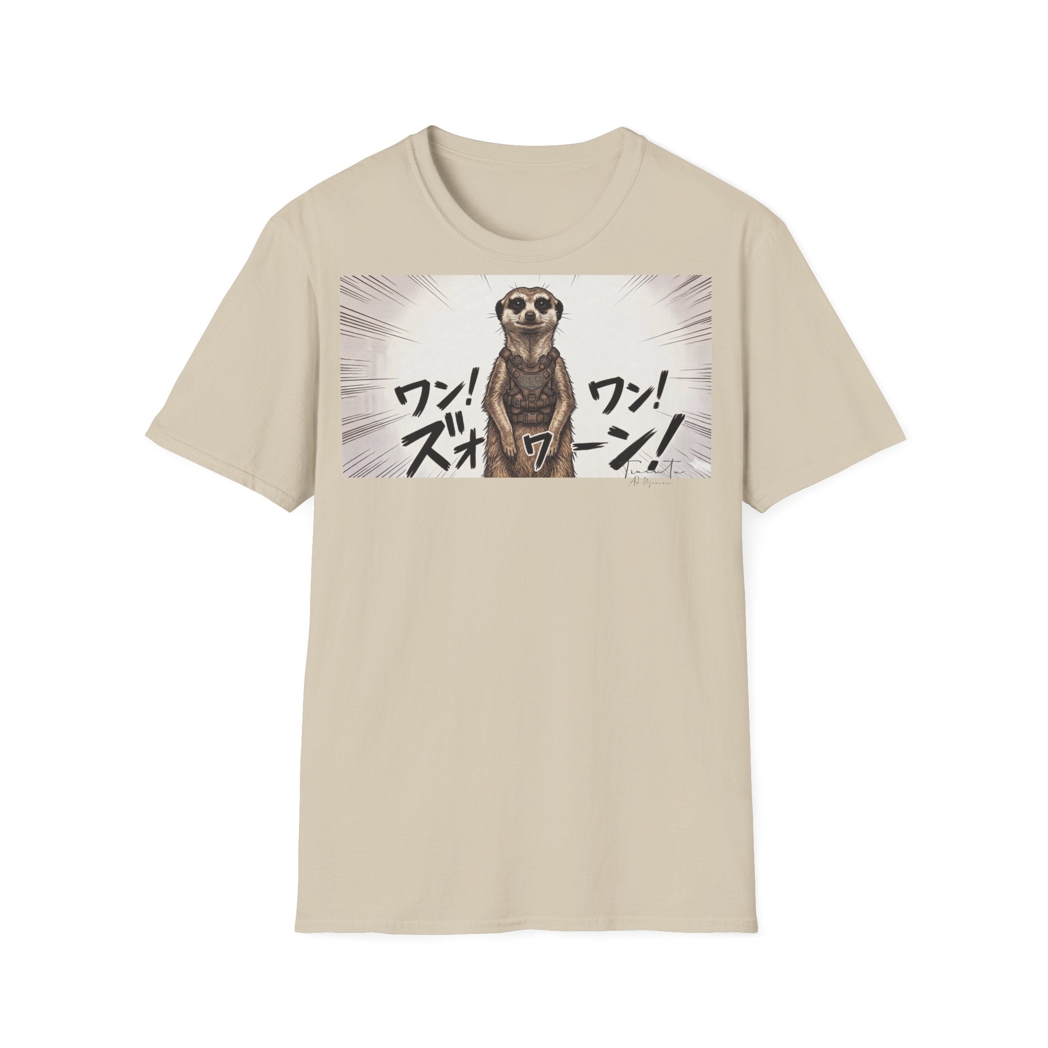 TRUCUTU Manga Meerkat Softstyle T-Shirt – Japanese Anime Streetwear