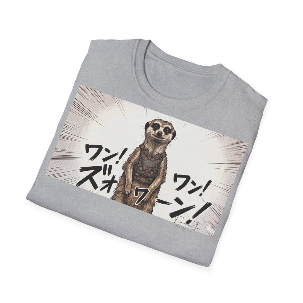TRUCUTU Manga Meerkat Softstyle T-Shirt – Japanese Anime Streetwear