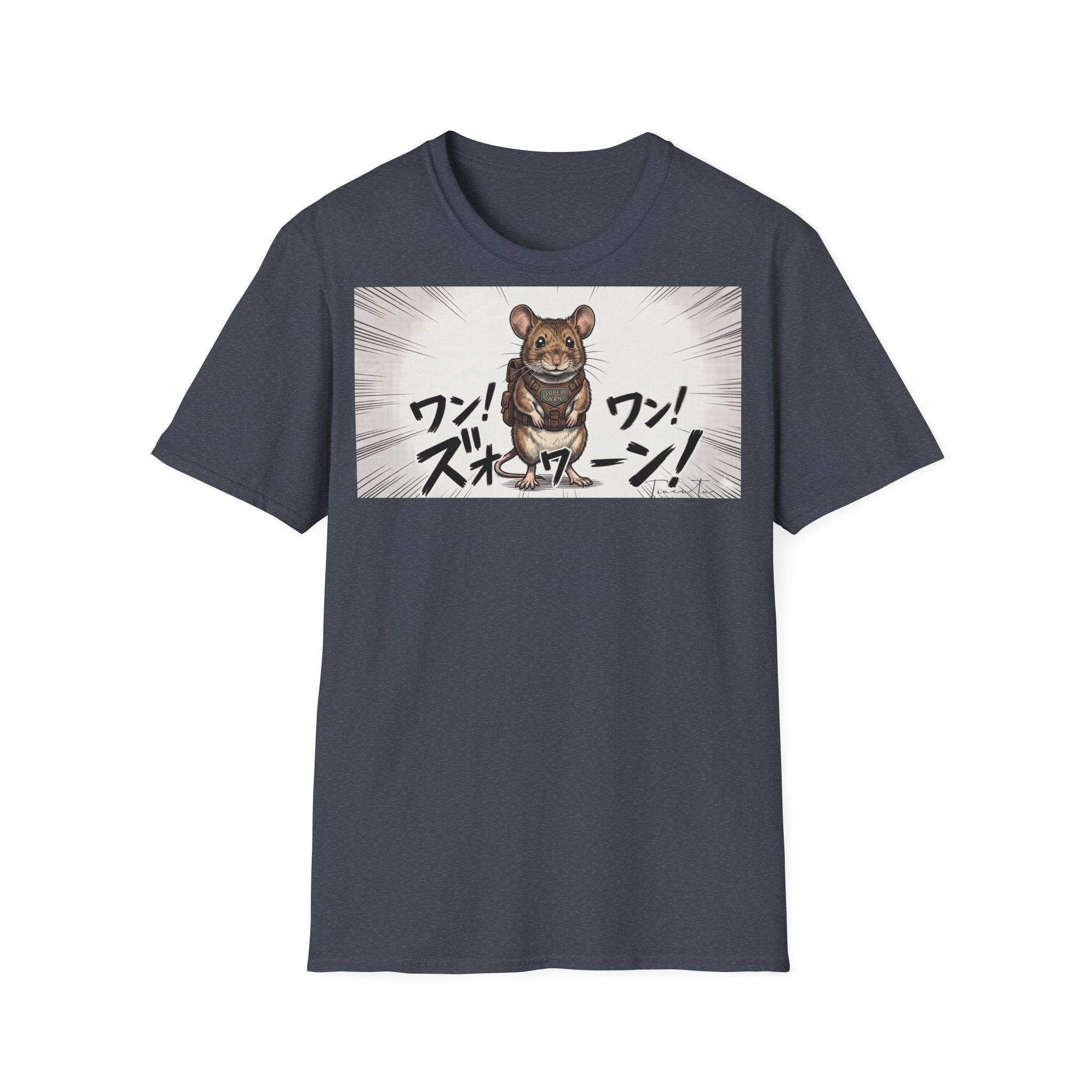 TRUCUTU Manga Mouse Softstyle T-Shirt – Japanese Anime Streetwear