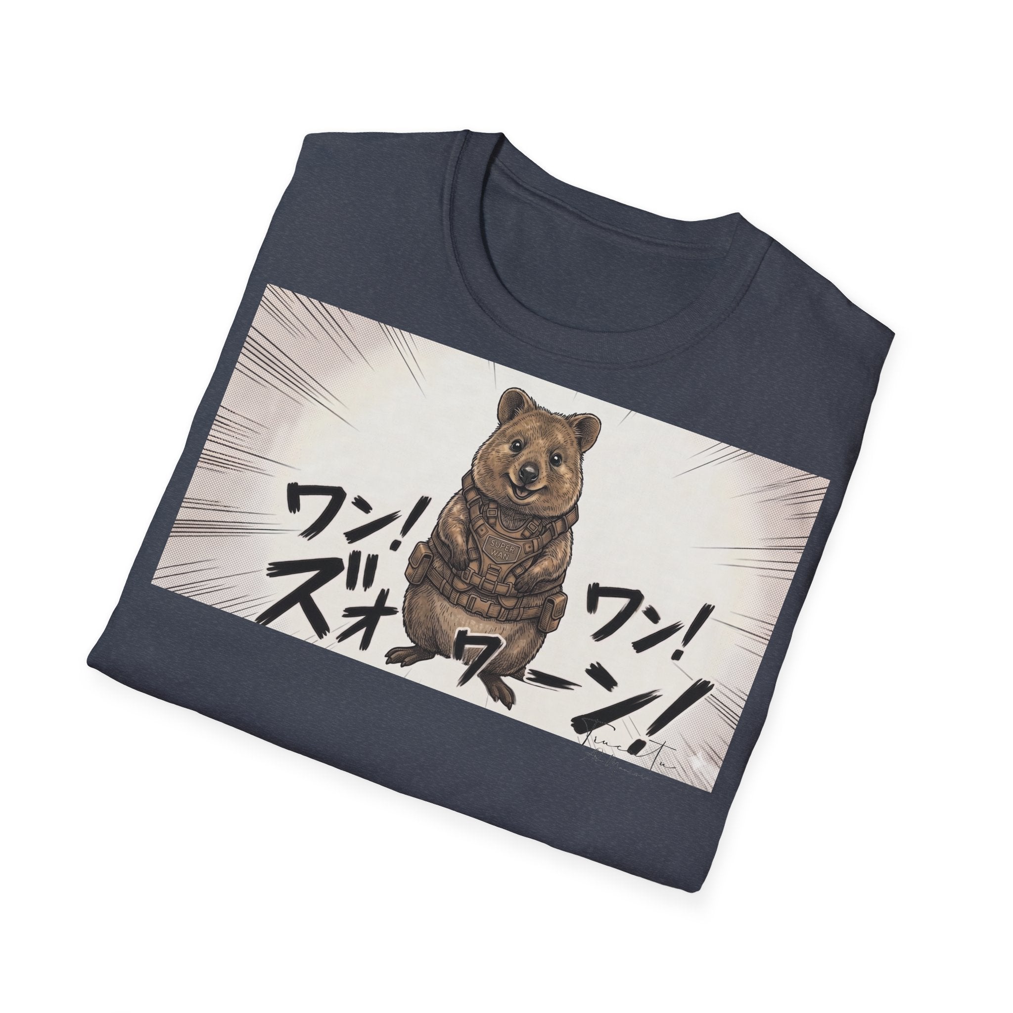 TRUCUTU Manga Quokka Softstyle T-Shirt – Japanese Anime Streetwear