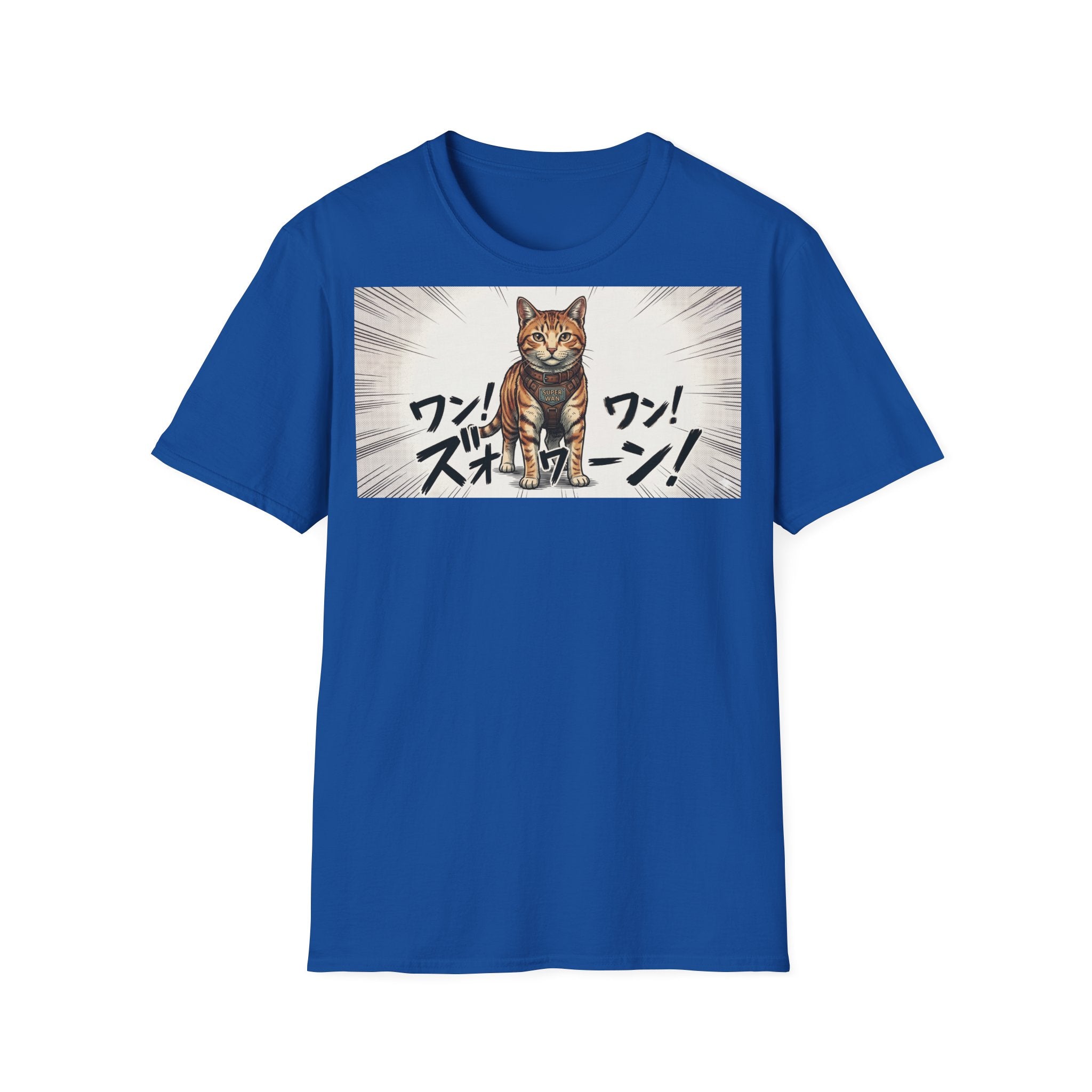 TRUCUTU Manga Cat Softstyle T-Shirt – Japanese Anime Streetwear
