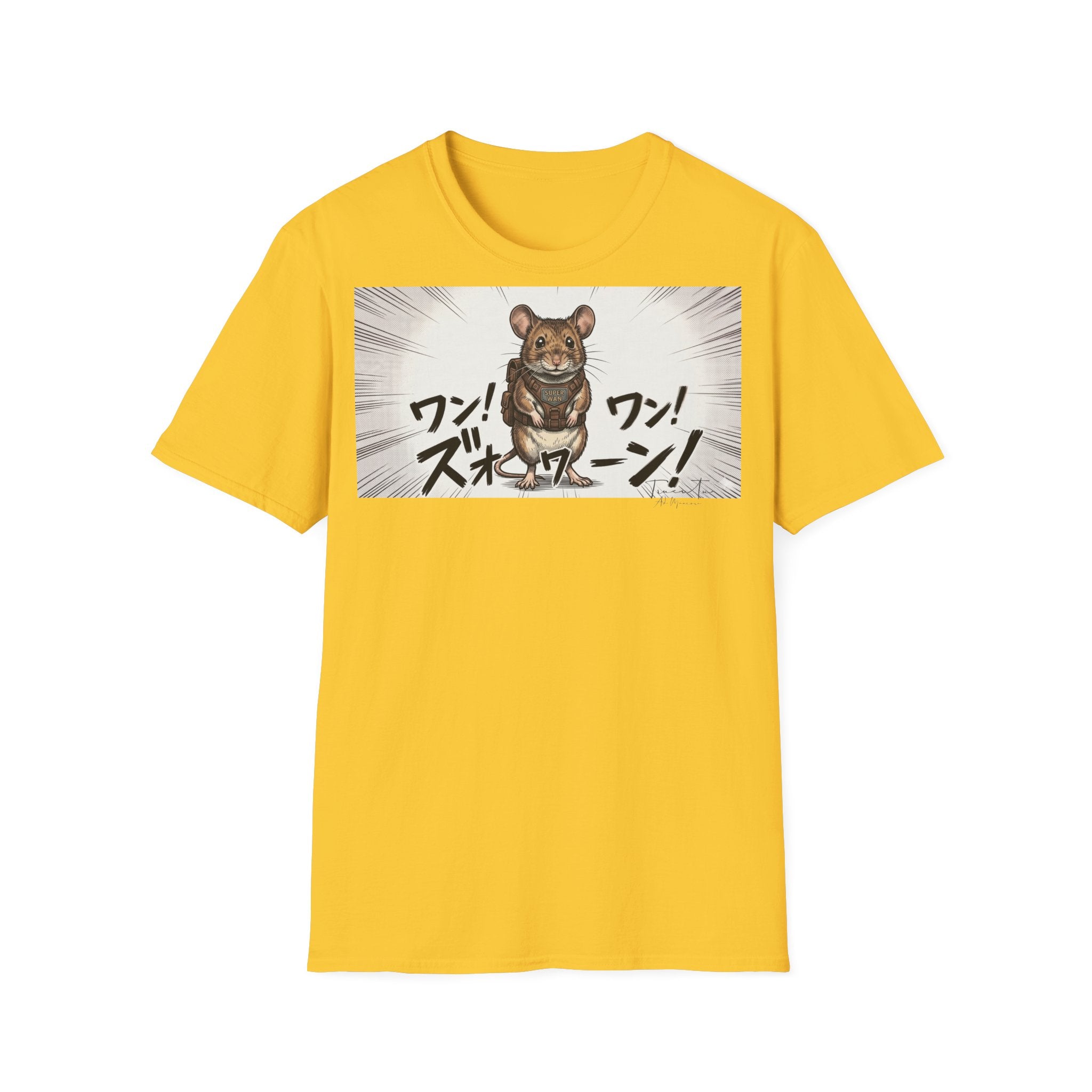 TRUCUTU Manga Mouse Softstyle T-Shirt – Japanese Anime Streetwear