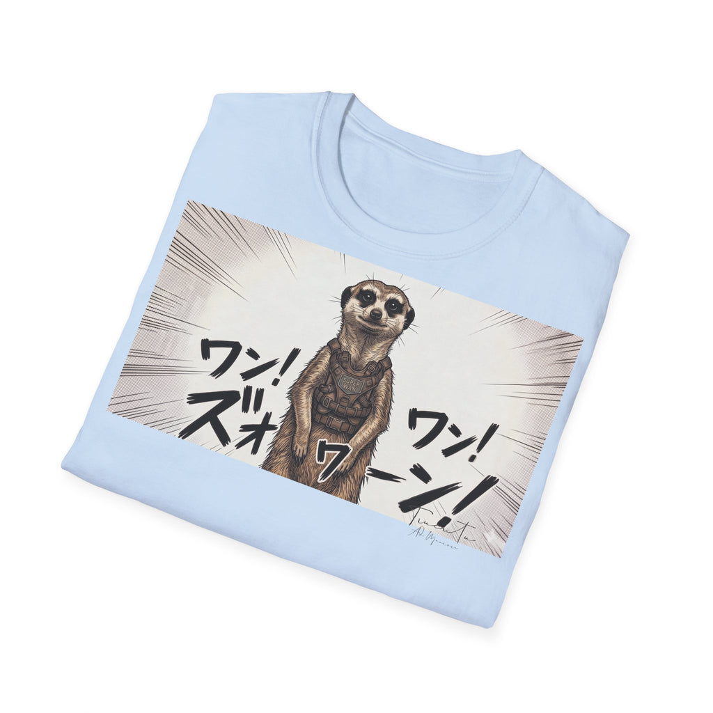 TRUCUTU Manga Meerkat Softstyle T-Shirt – Japanese Anime Streetwear
