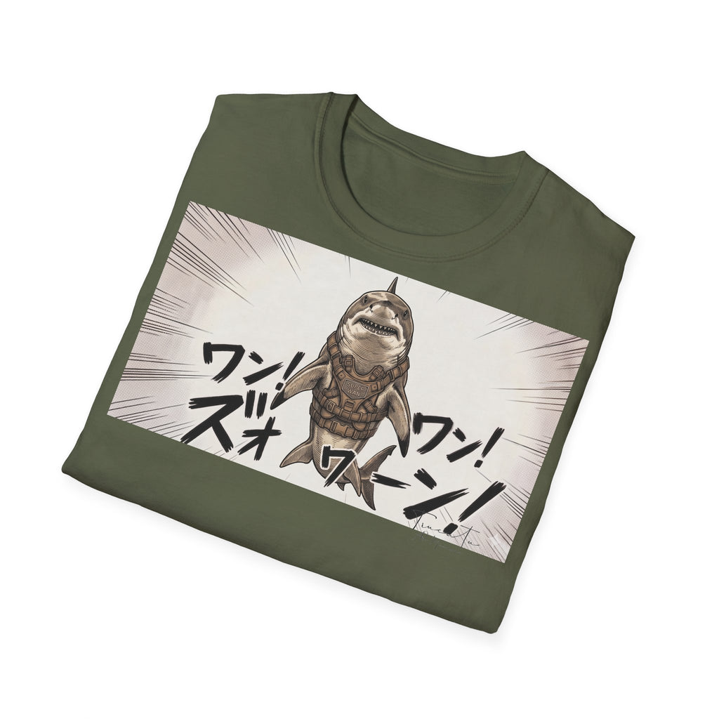 TRUCUTU Manga Shark Softstyle T-Shirt – Japanese Anime Streetwear